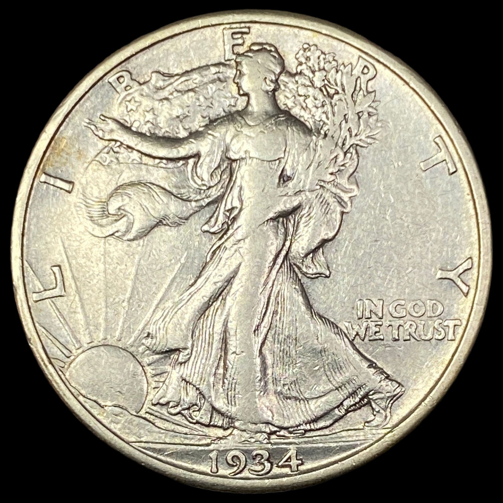 1934-S Walking Liberty Half Dollar CLOSELY UNCIRCULATED (1 of 2)
