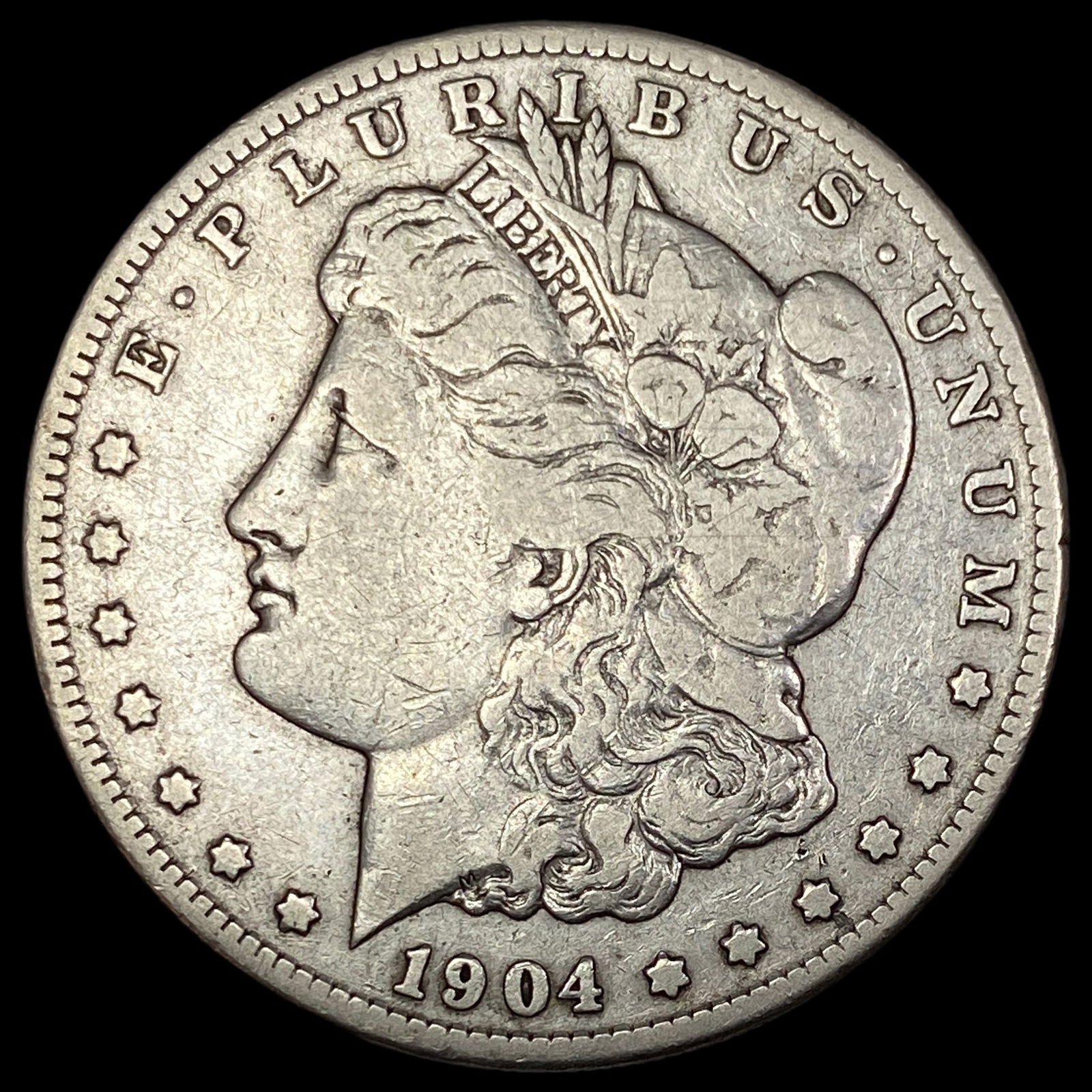 1904-S Silver Morgan Dollar ABOUT  UNCIRCULATED (1 of 2)