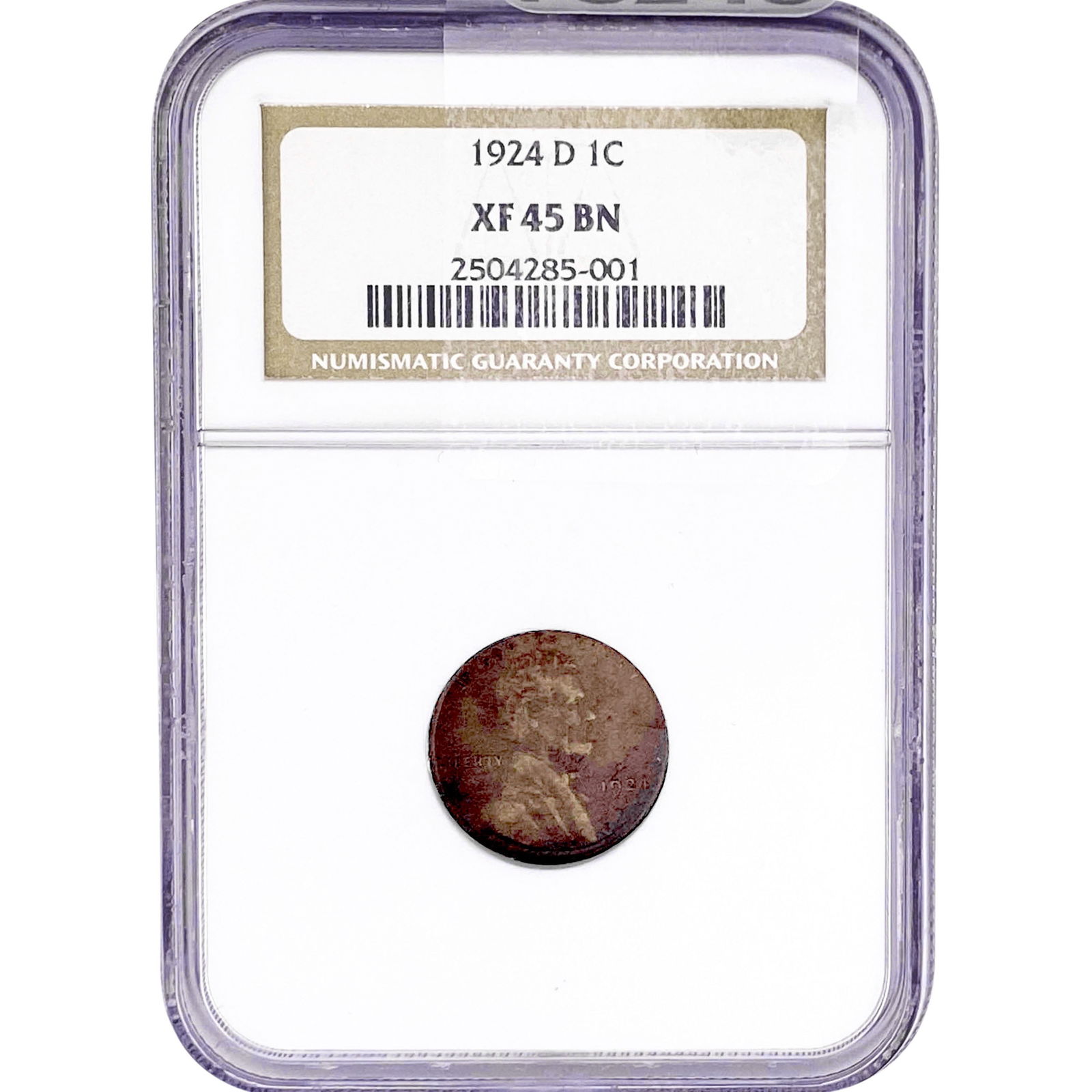 1924-D Wheat Cent NGC XF45 BN (1 of 2)