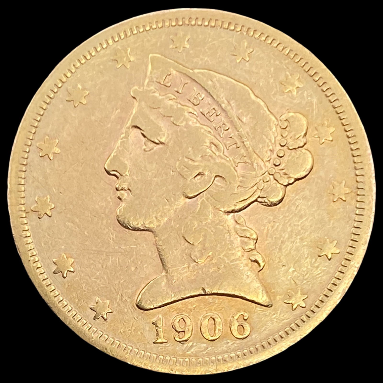 1906-S Gold $5 Half Eagle CLOSELY  UNCIRCULATED (1 of 2)