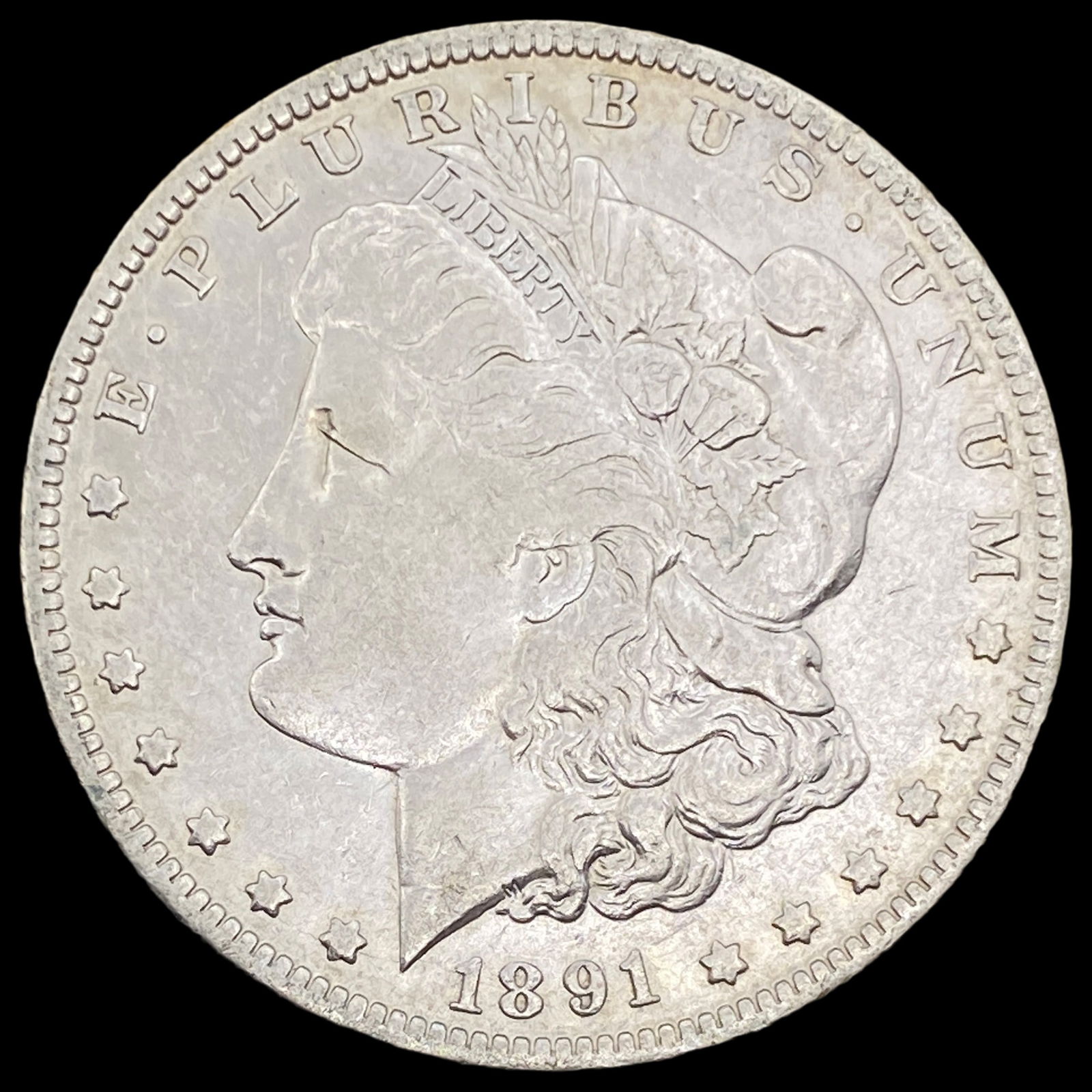 1891-O Silver Morgan Dollar NEARLY  UNCIRCULATED (1 of 2)