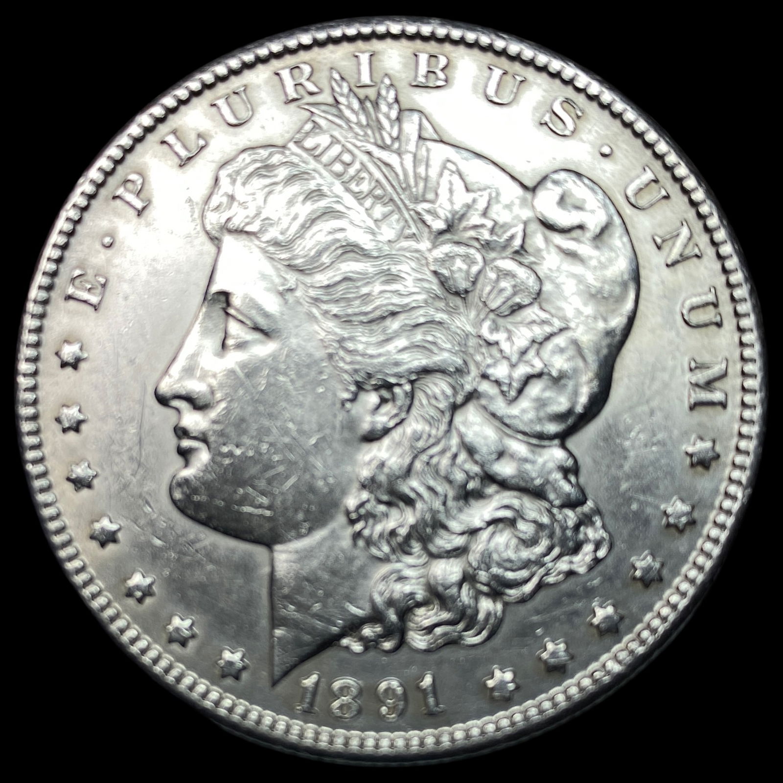 1891-CC Silver Morgan Dollar UNCIRCULATED (1 of 2)