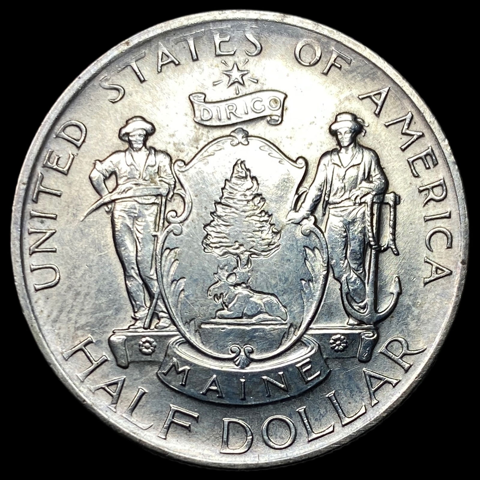 1920 Silver Maine Half Dollar UNCIRCULATED (1 of 2)