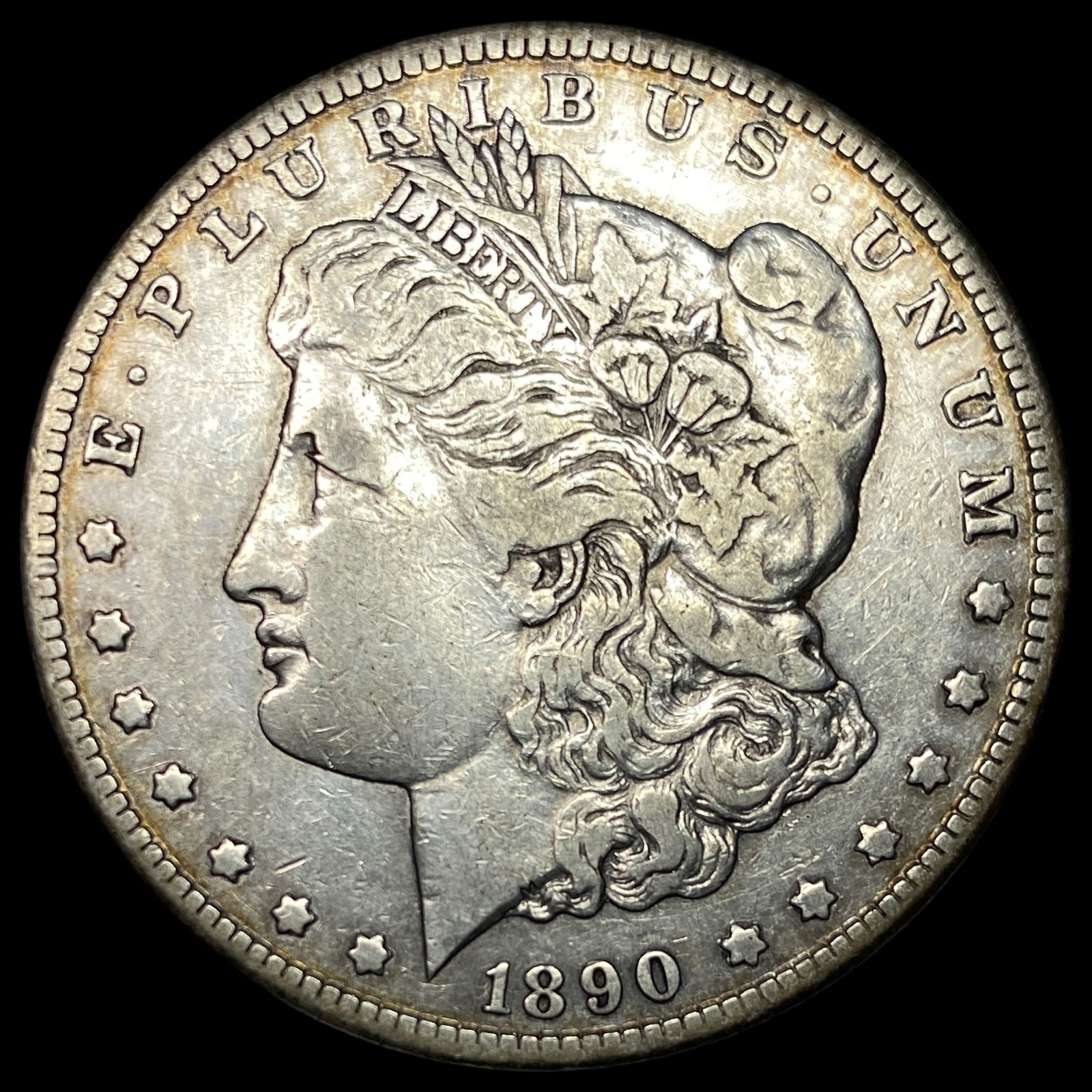 1890-CC Silver Morgan Dollar NEARLY  UNCIRCULATED (1 of 2)