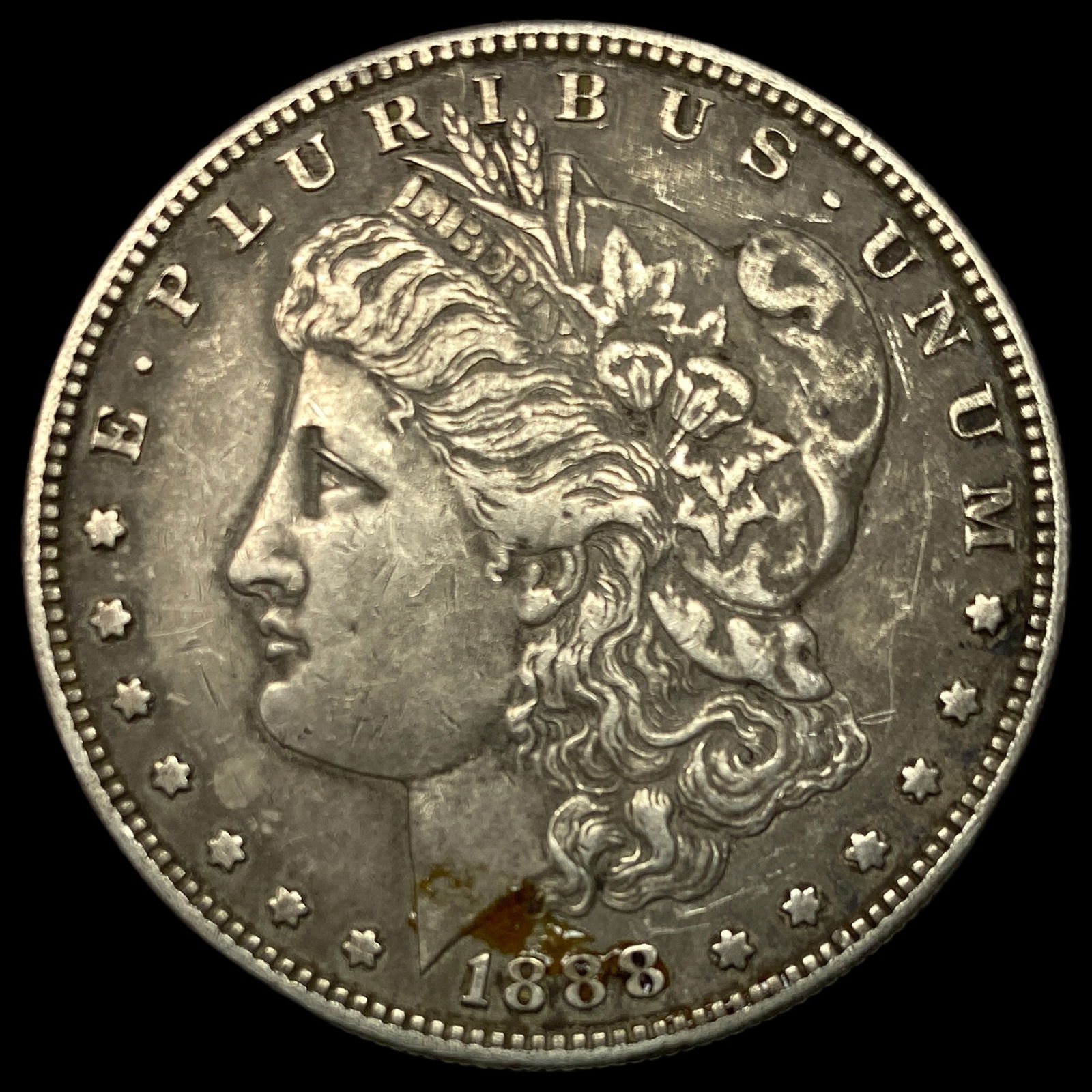 1888-S Silver Morgan Dollar NEARLY  UNCIRCULATED (1 of 2)