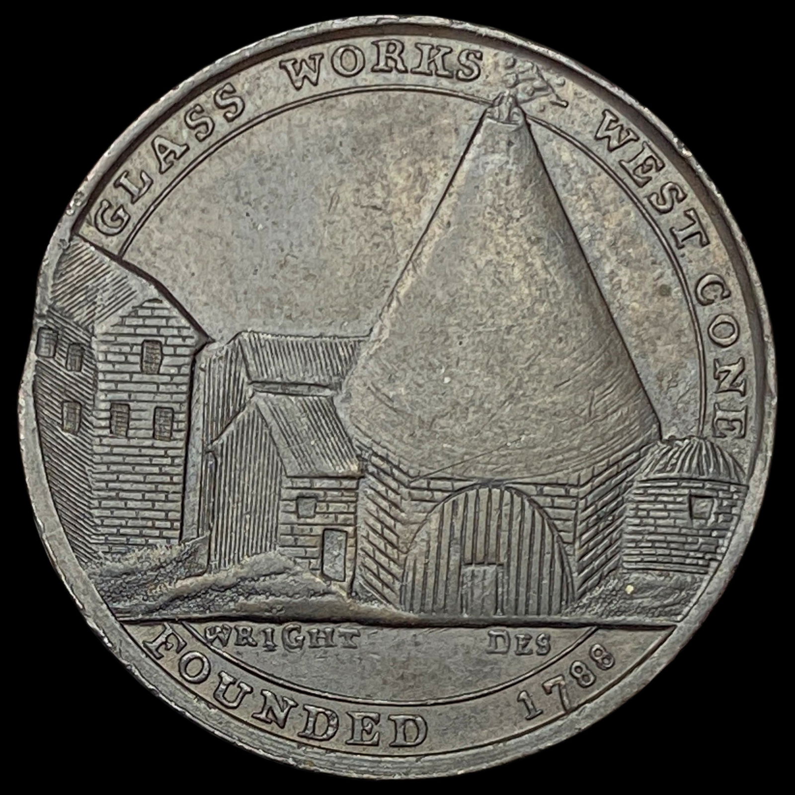 1797 Dundee Halfpenny Conder Token CLOSELY  UNCIRCULATED (1 of 2)