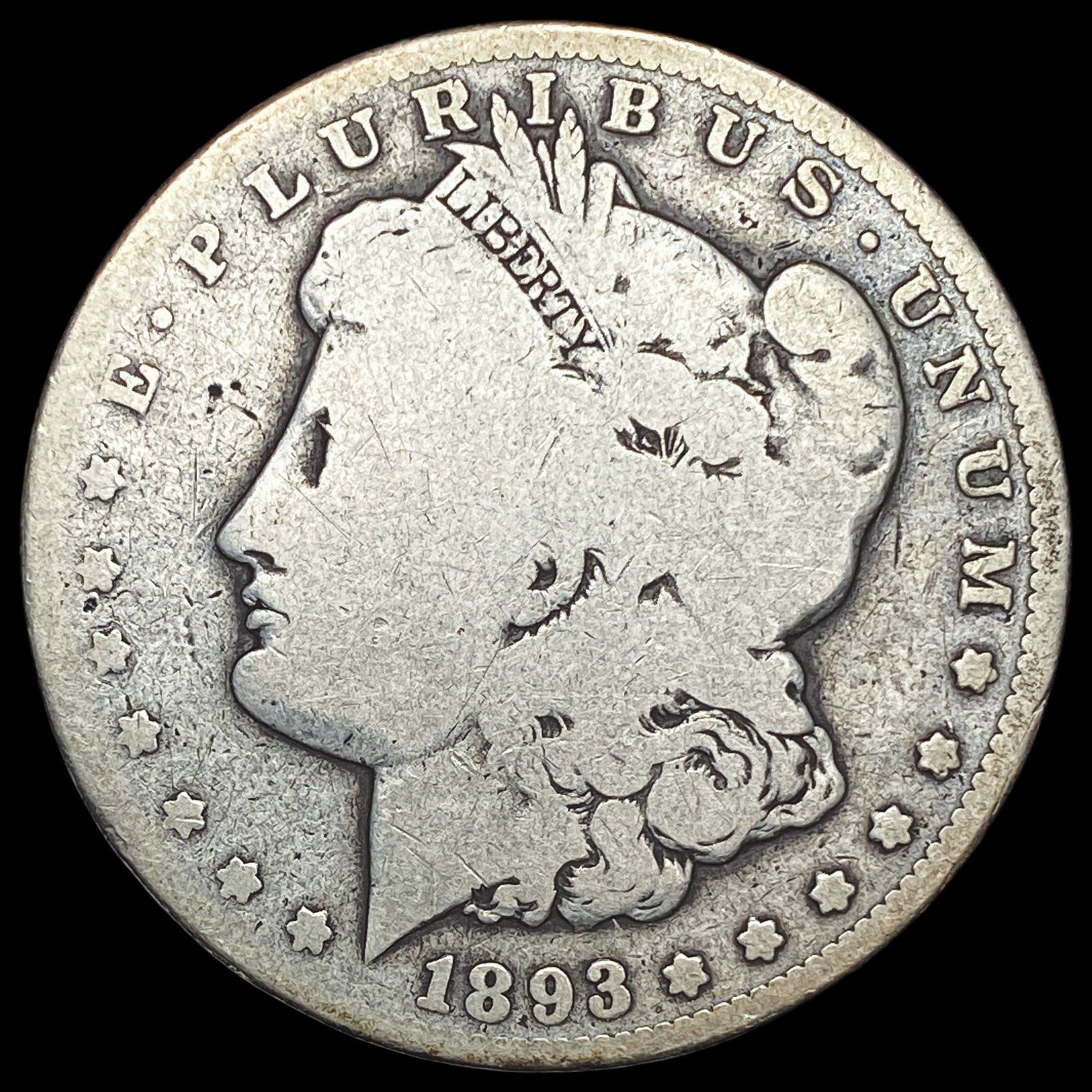 1893-CC Silver Morgan Dollar NICELY  CIRCULATED (1 of 2)
