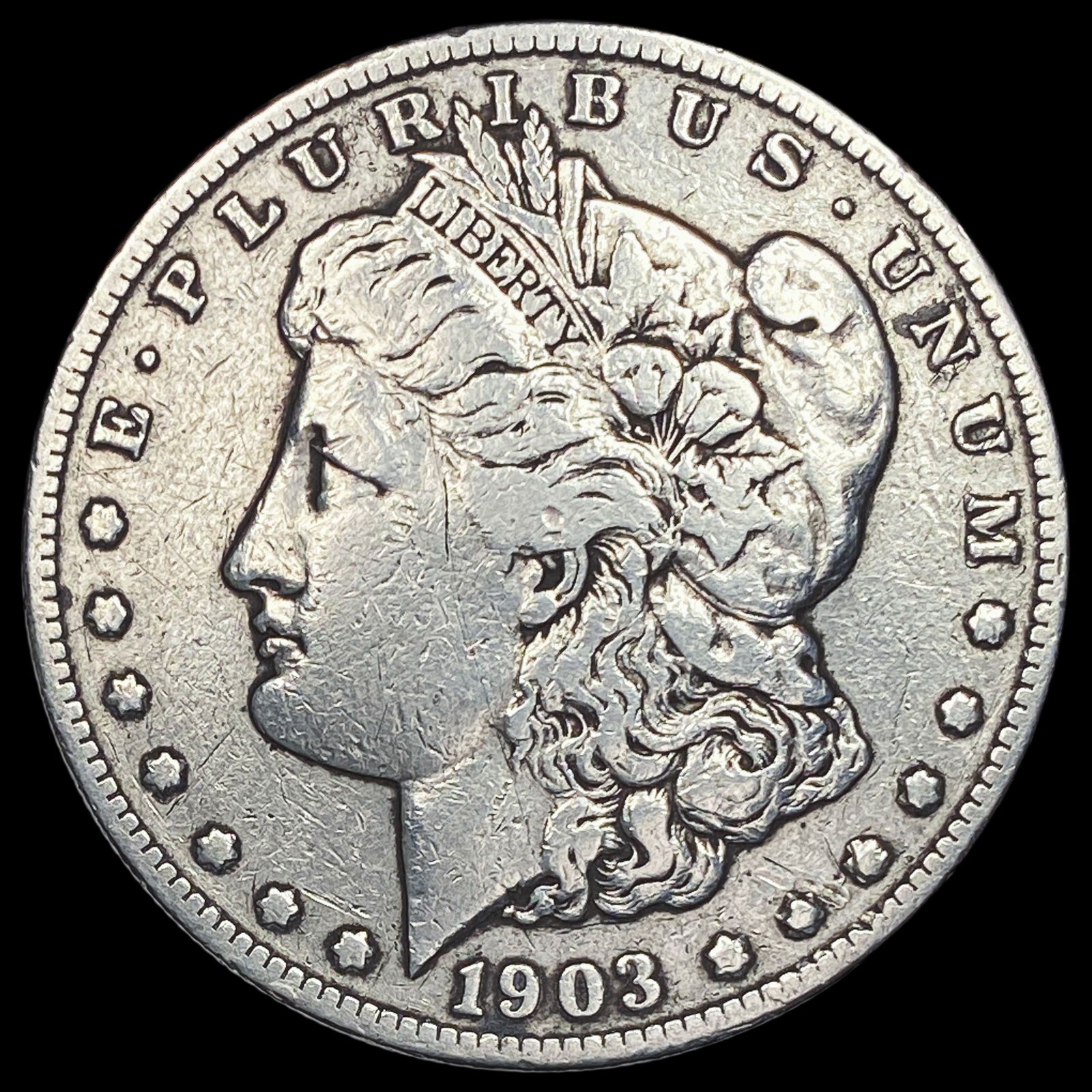 1903-S Silver Morgan Dollar ABOUT  UNCIRCULATED (1 of 2)