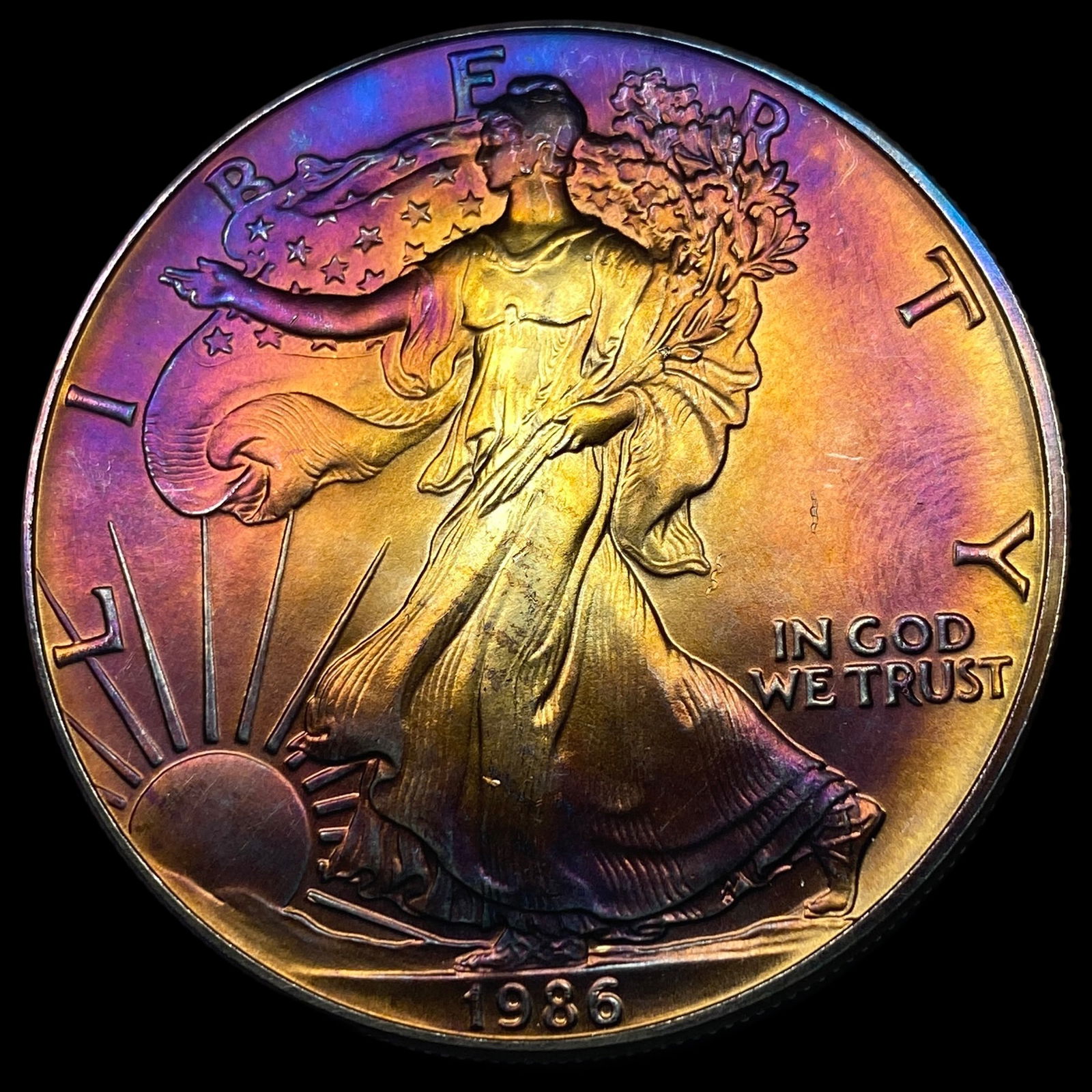 1986 Silver American Eagle $1 SUPERB GEM BU (1 of 2)