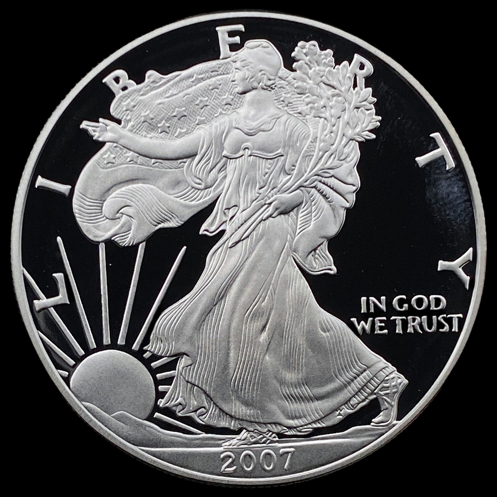 2007-W Silver 1 oz American Eagle Proof GEM  PROOF (1 of 2)