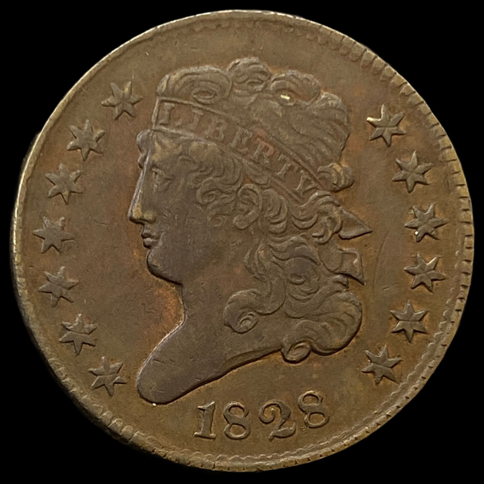 1828 Classic Head Half Cent CHOICE AU (1 of 2)