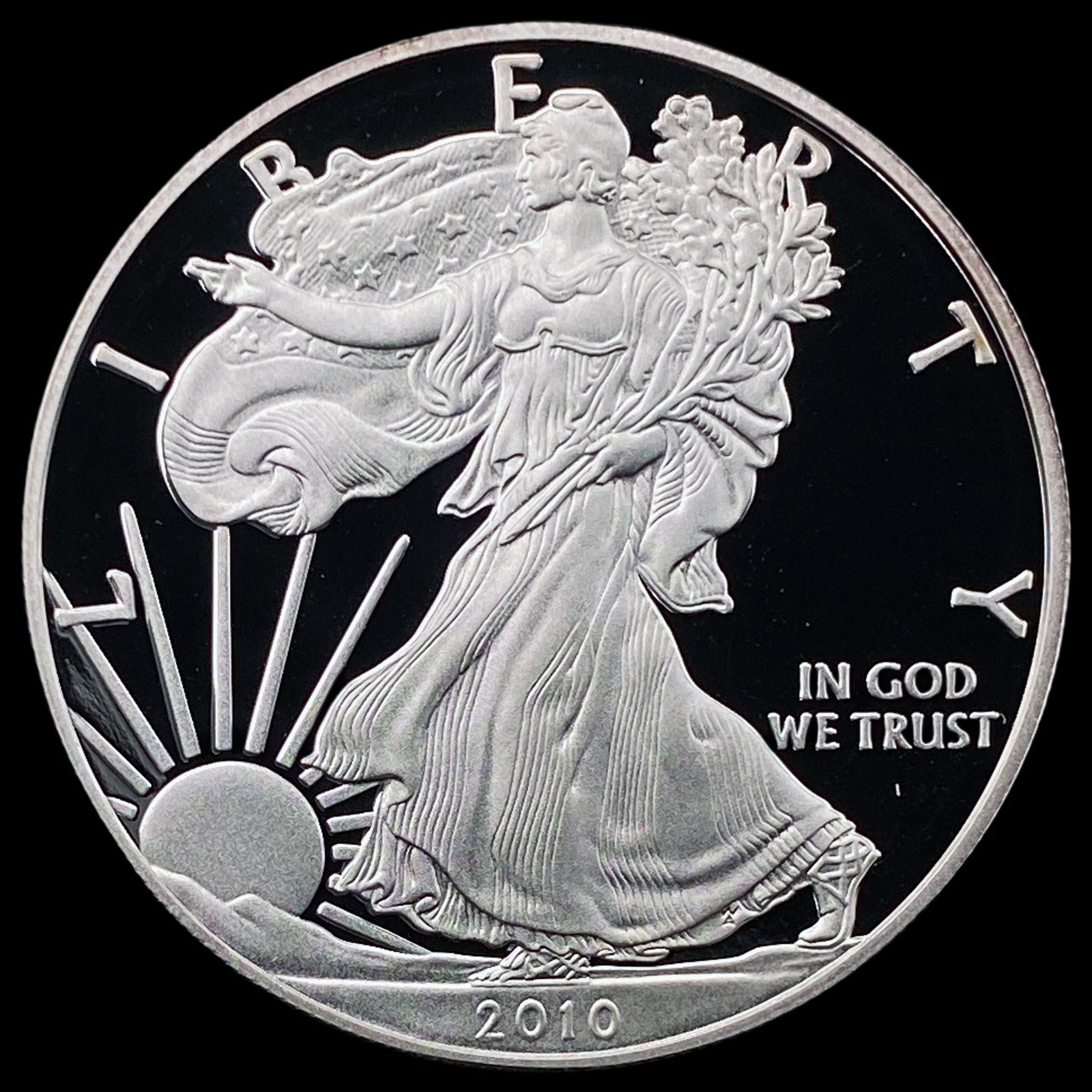 2010-W Silver American Eagle Proof $1 GEM  PROOF (1 of 2)