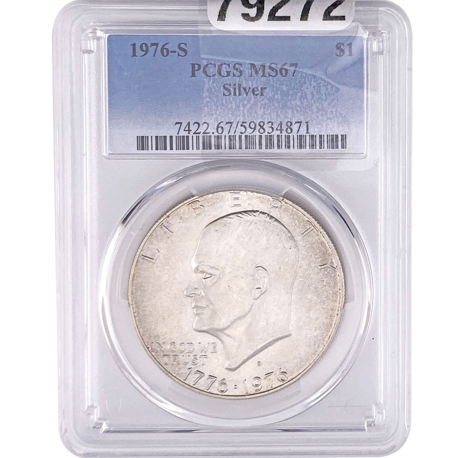 1976-S Eisenhower Dollar PCGS MS67 Silver (1 of 2)
