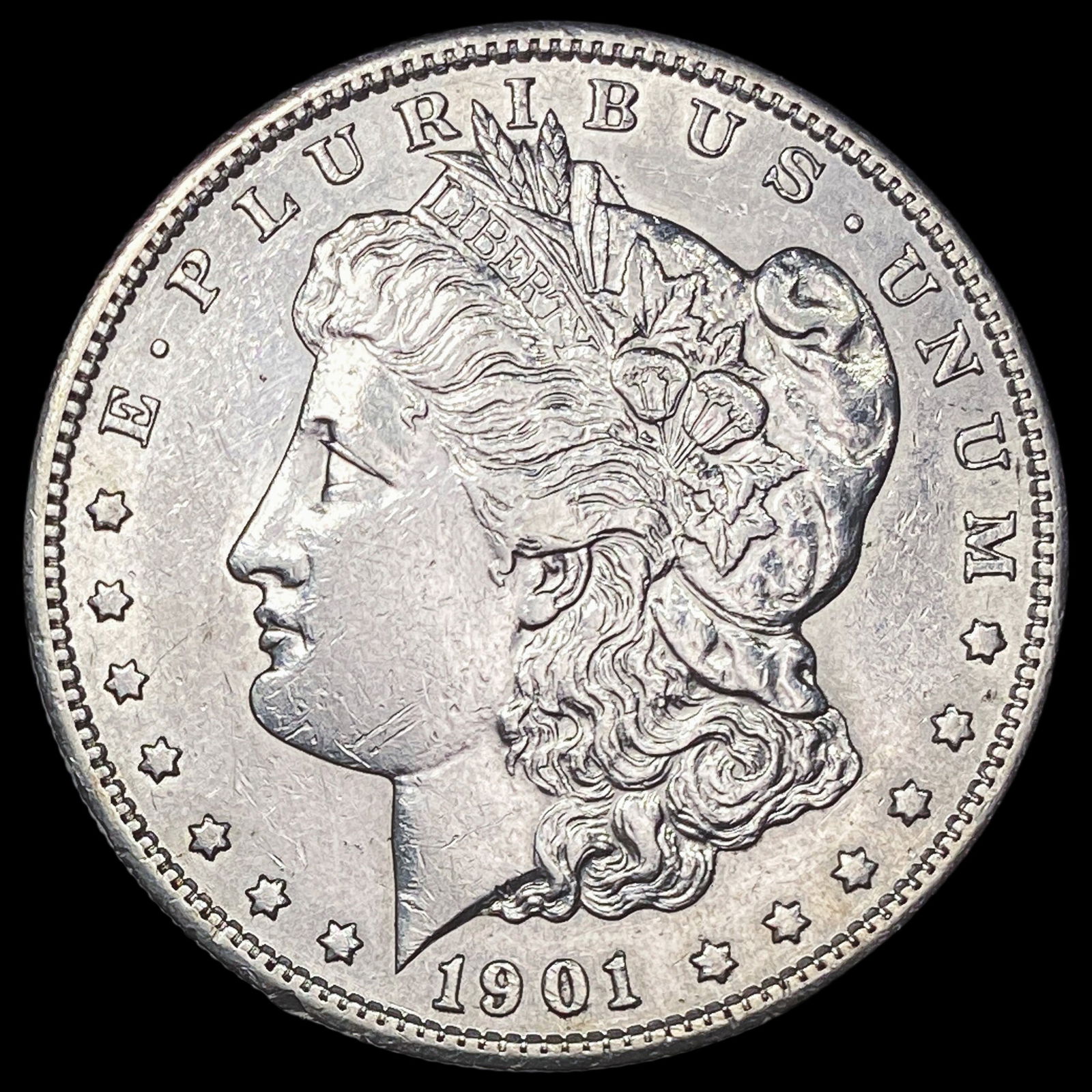 1901-S Silver Morgan Dollar CLOSELY  UNCIRCULATED (1 of 2)