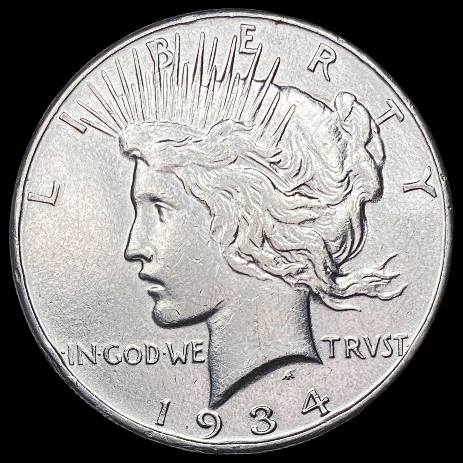 1934 Silver Peace Dollar CLOSELY UNCIRCULATED (1 of 2)