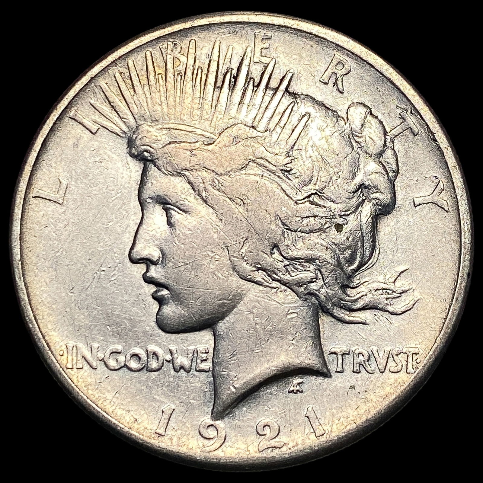 1921 Silver Peace Dollar NEARLY UNCIRCULATED (1 of 2)