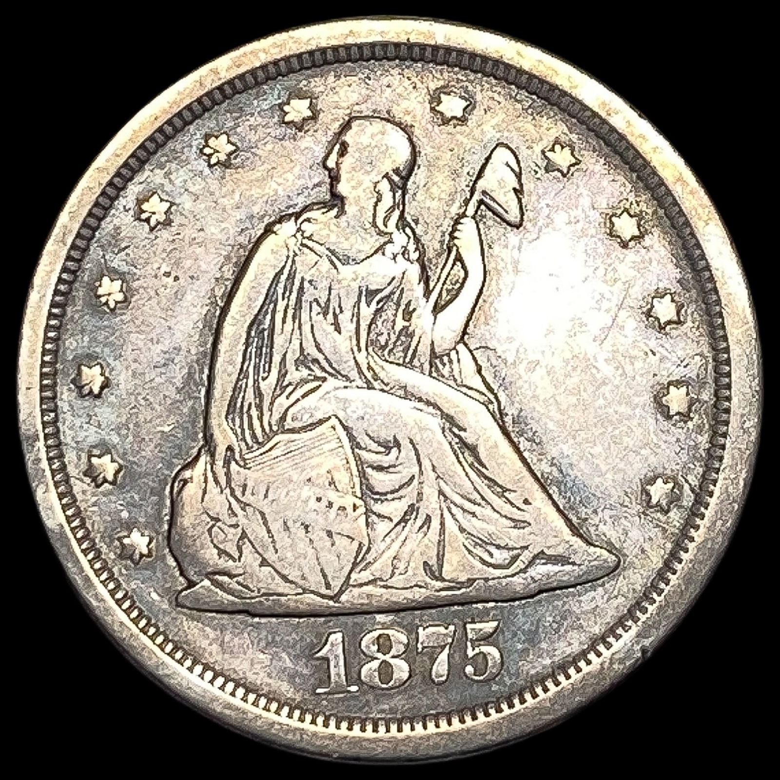 1875-S Silver Twenty Cents NEARLY  UNCIRCULATED (1 of 2)