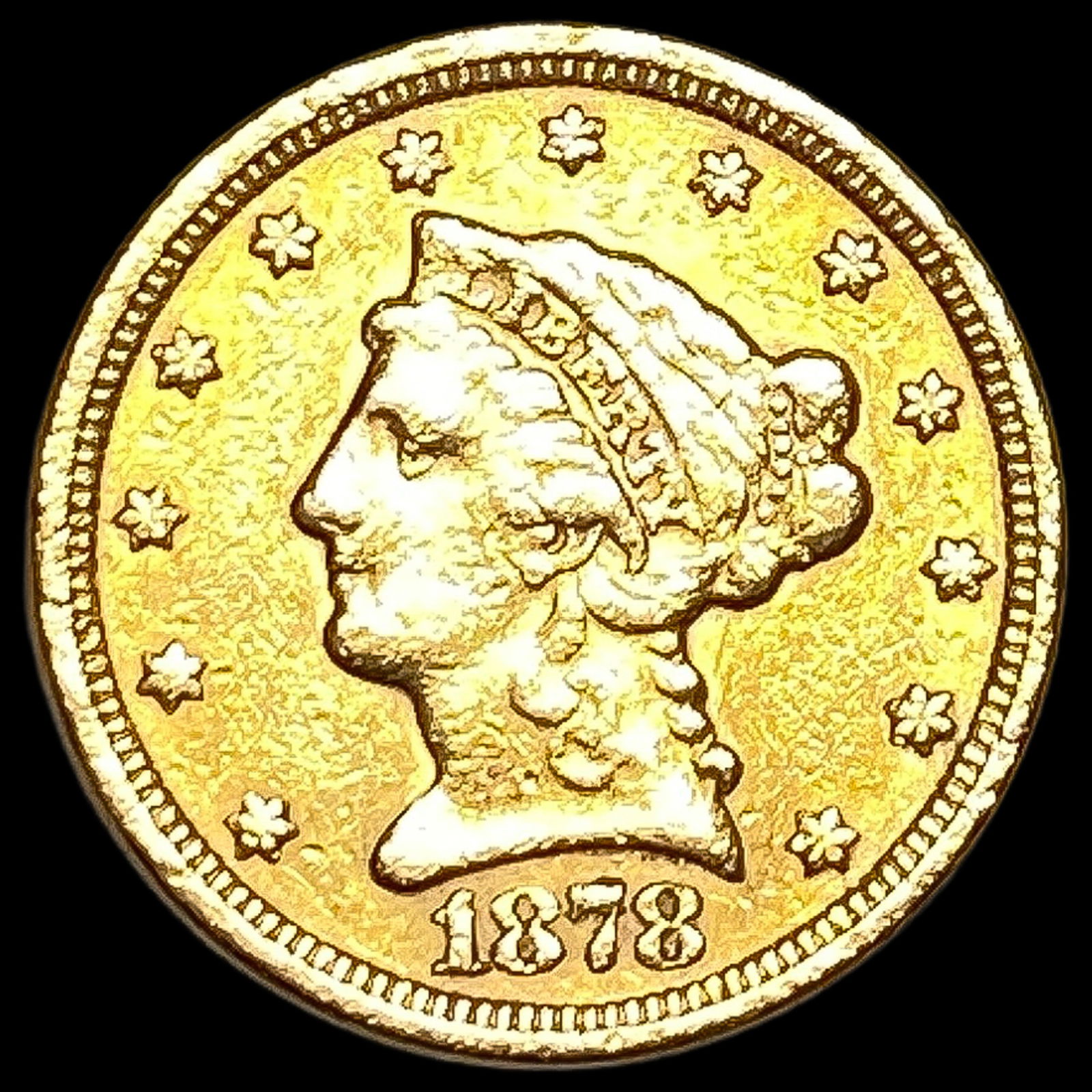 1878 Gold $2.50 Liberty Head Quarter Eagle  CLOSELY UNCIRCULATED (1 of 2)