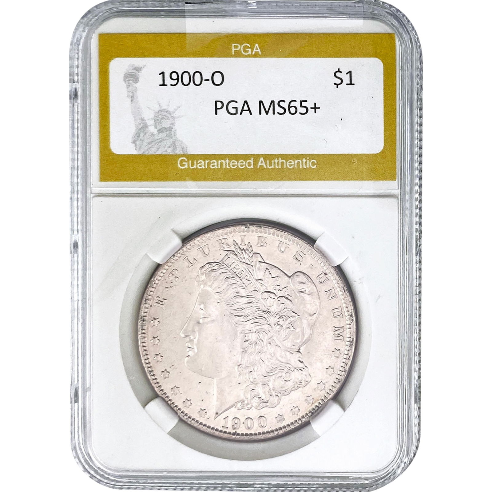 1900-O Morgan Silver Dollar PGA MS65+ (1 of 2)