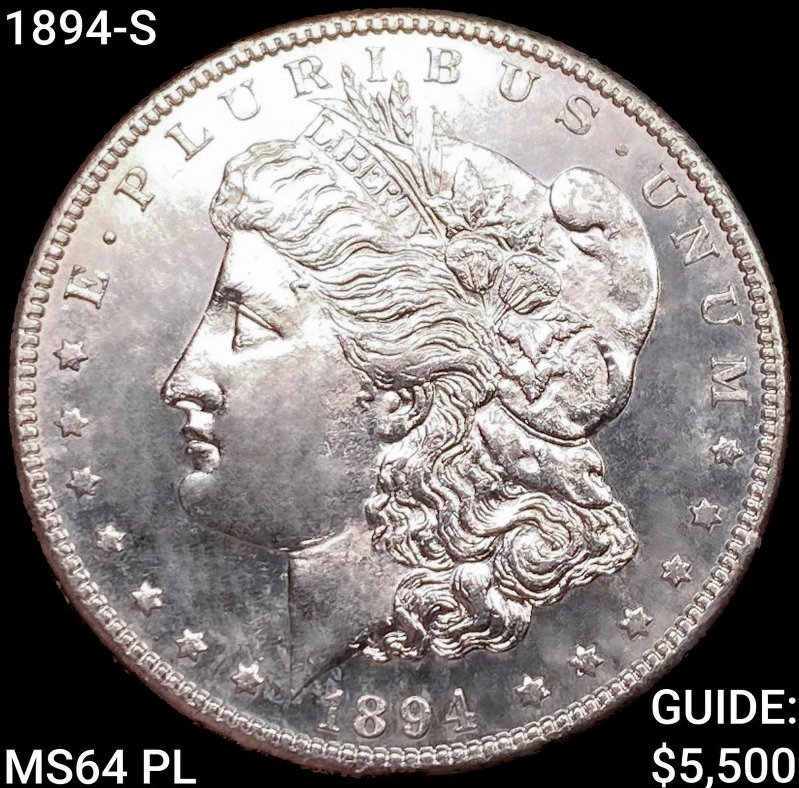 1894-S Morgan Silver Dollar CHOICE BU PL (1 of 2)