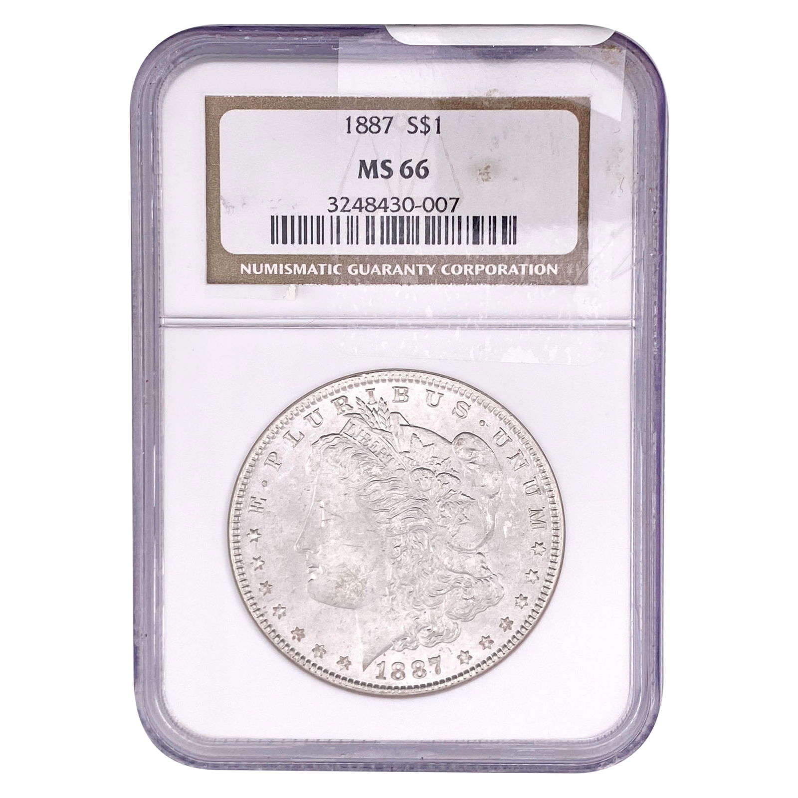 1887 Morgan Silver Dollar NGC MS66 (1 of 2)