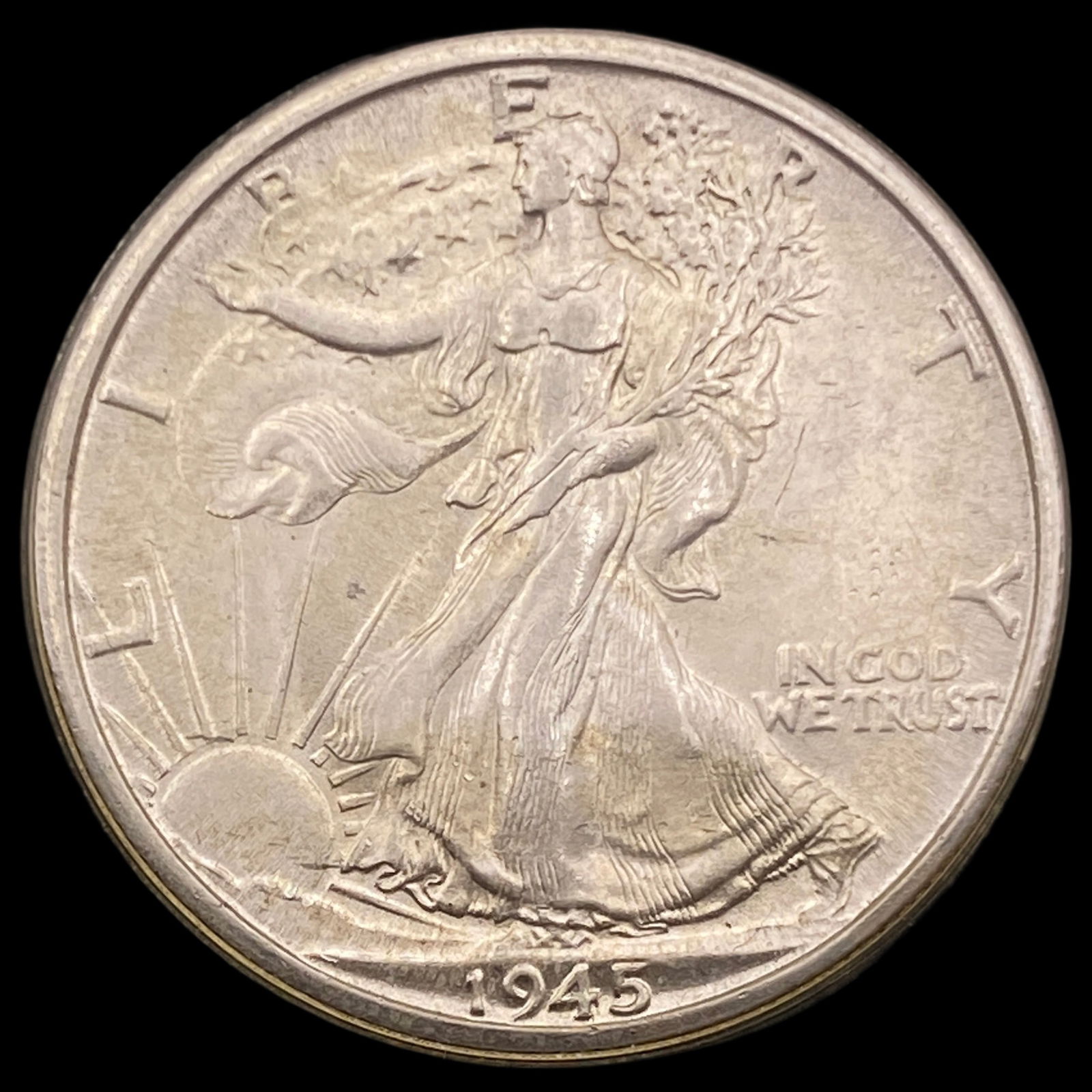 1945-D Silver Half Dollar Walking Liberty GEM  BU (1 of 2)