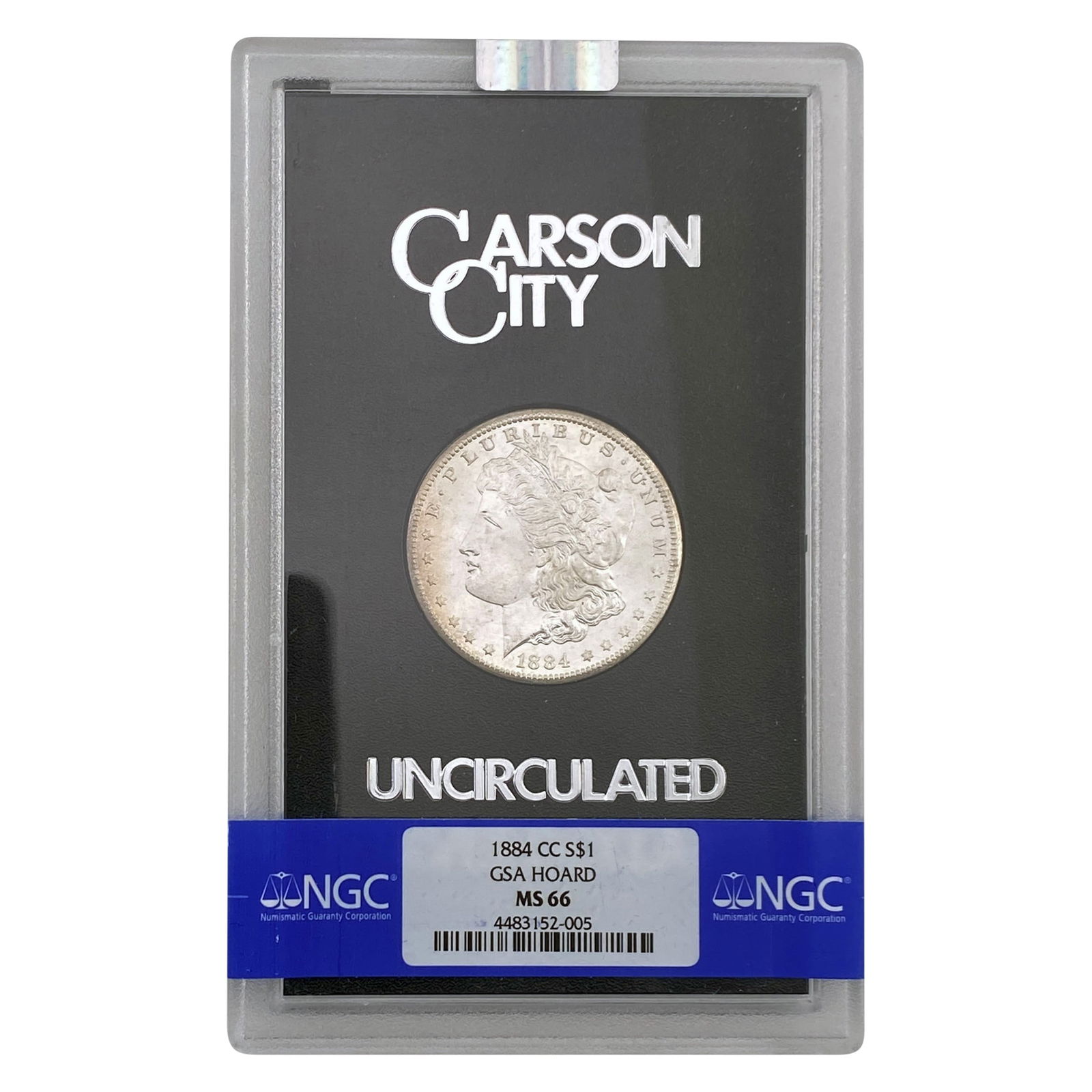 1884-CC Morgan Silver Dollar NGC MS66 (1 of 2)