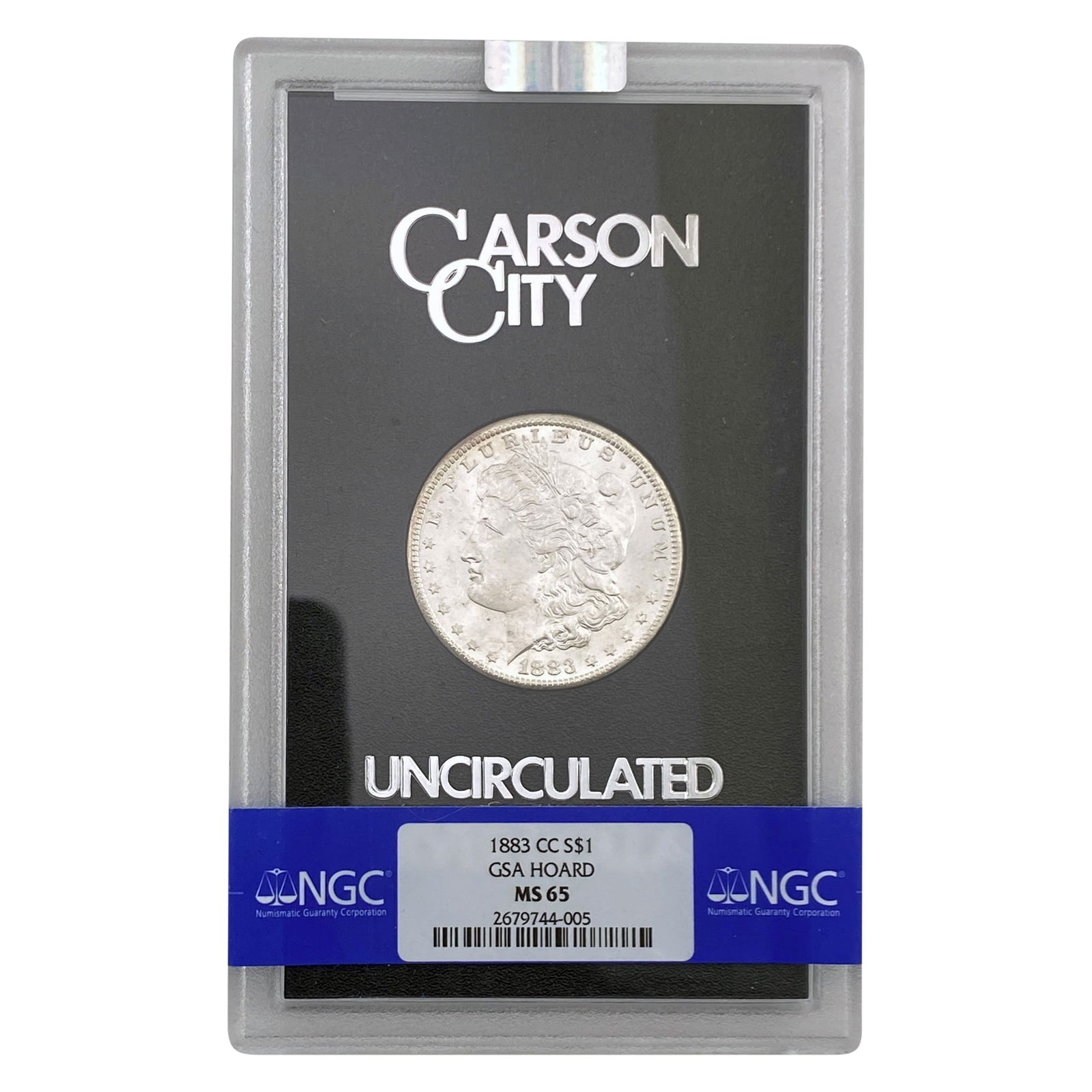 1883-CC Morgan Silver Dollar NGC MS65 (1 of 3)