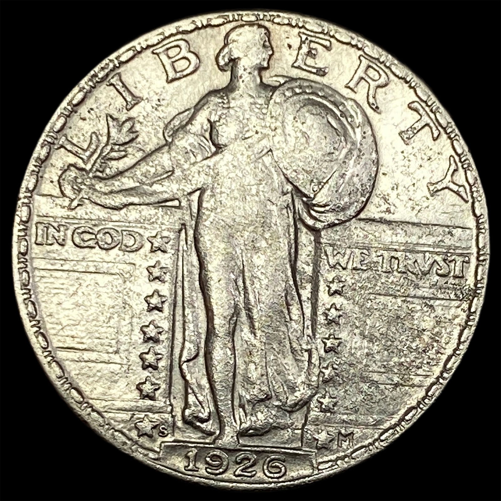 1926-S Silver Standing Liberty Quarter  CLOSELY UNCIRCULATED (1 of 2)