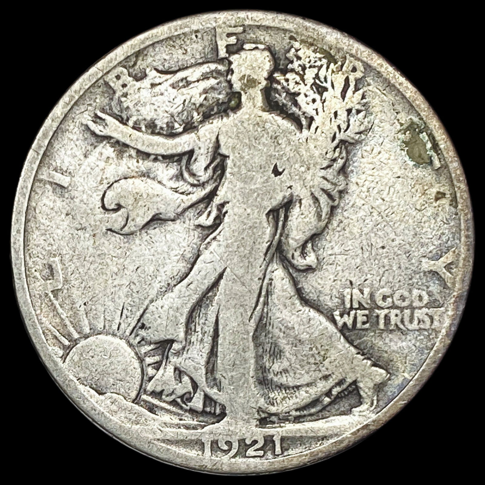 1921 Silver Half Dollar Walking Liberty  LIGHTLY CIRCULATED (1 of 2)