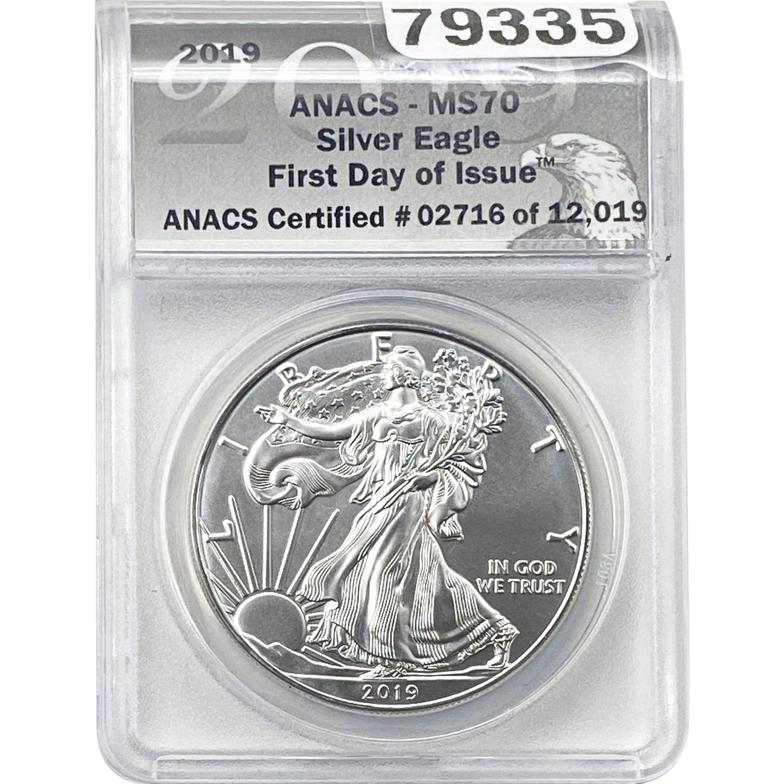 2019 Silver Eagle ANACS MS70 (1 of 2)