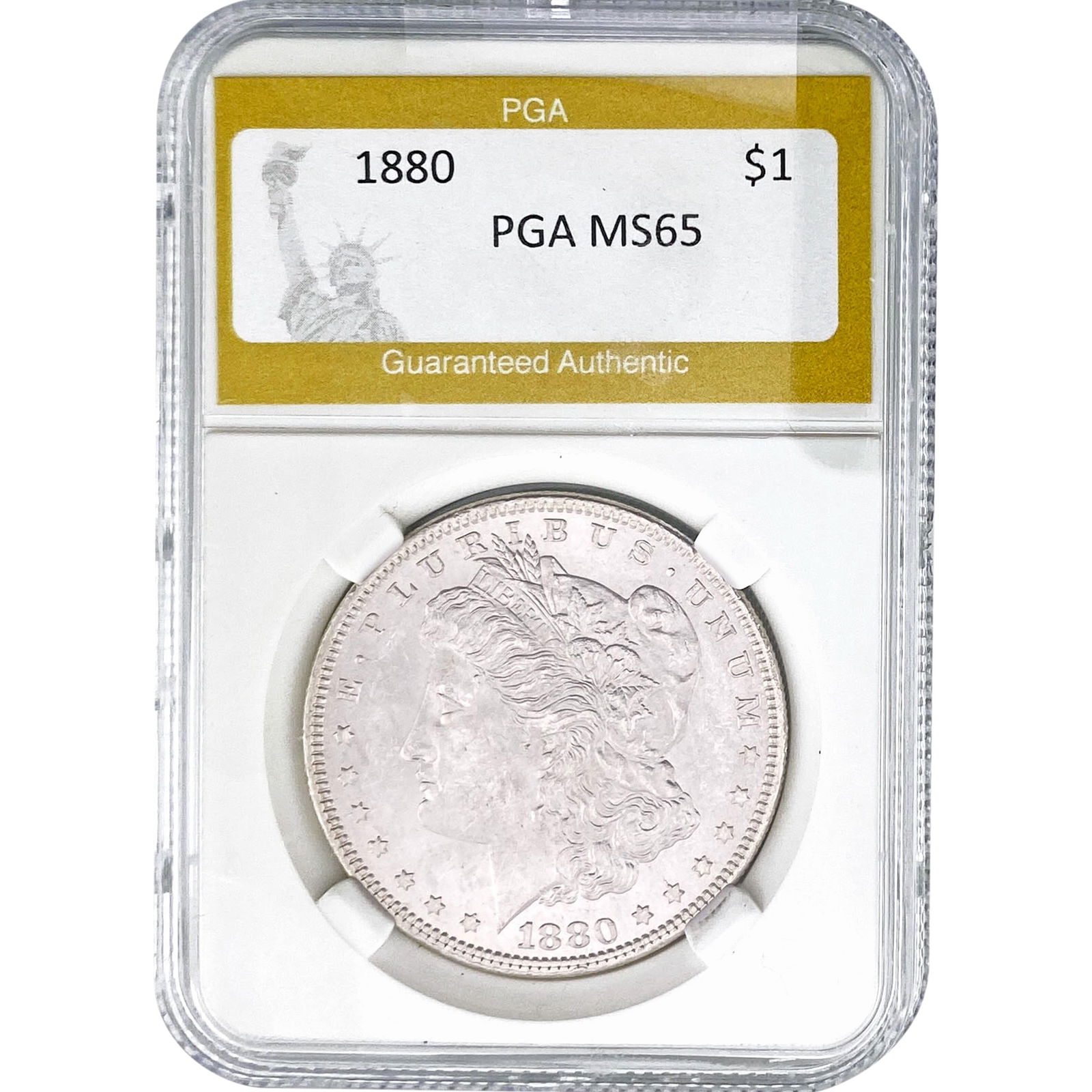 1880 Morgan Silver Dollar PGA MS65 (1 of 2)