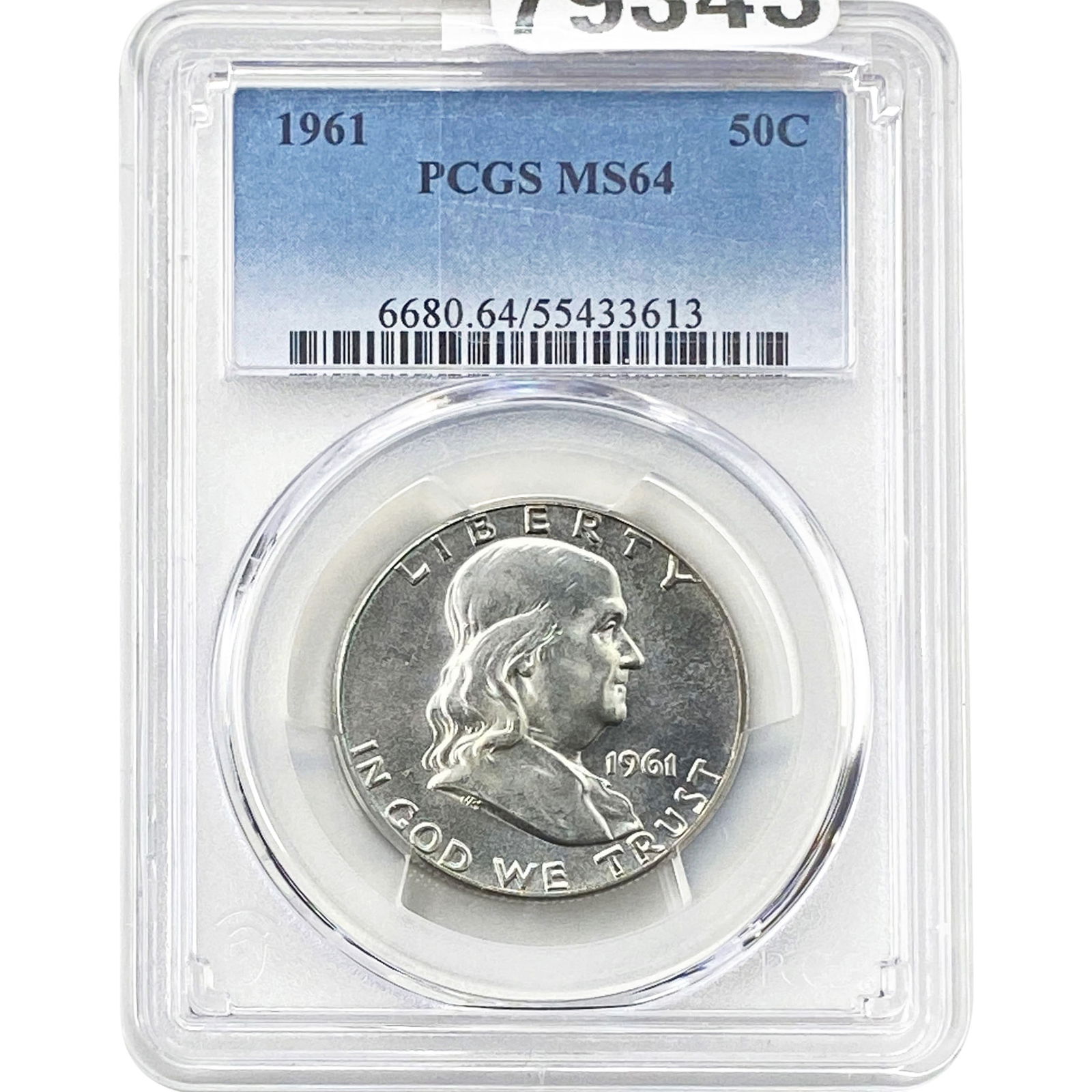 1961 Franklin Half Dollar PCGS MS64 (1 of 2)
