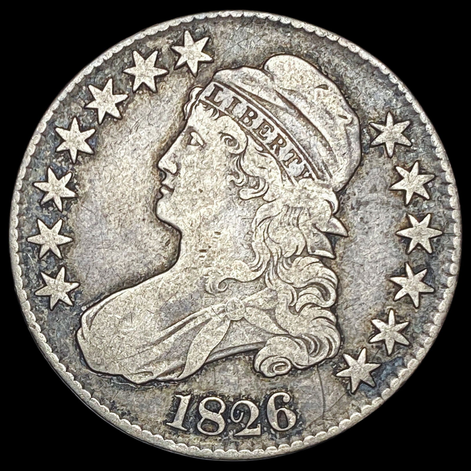 1826 Capped Bust Half Dollar LIGHTLY CIRCULATED (1 of 2)