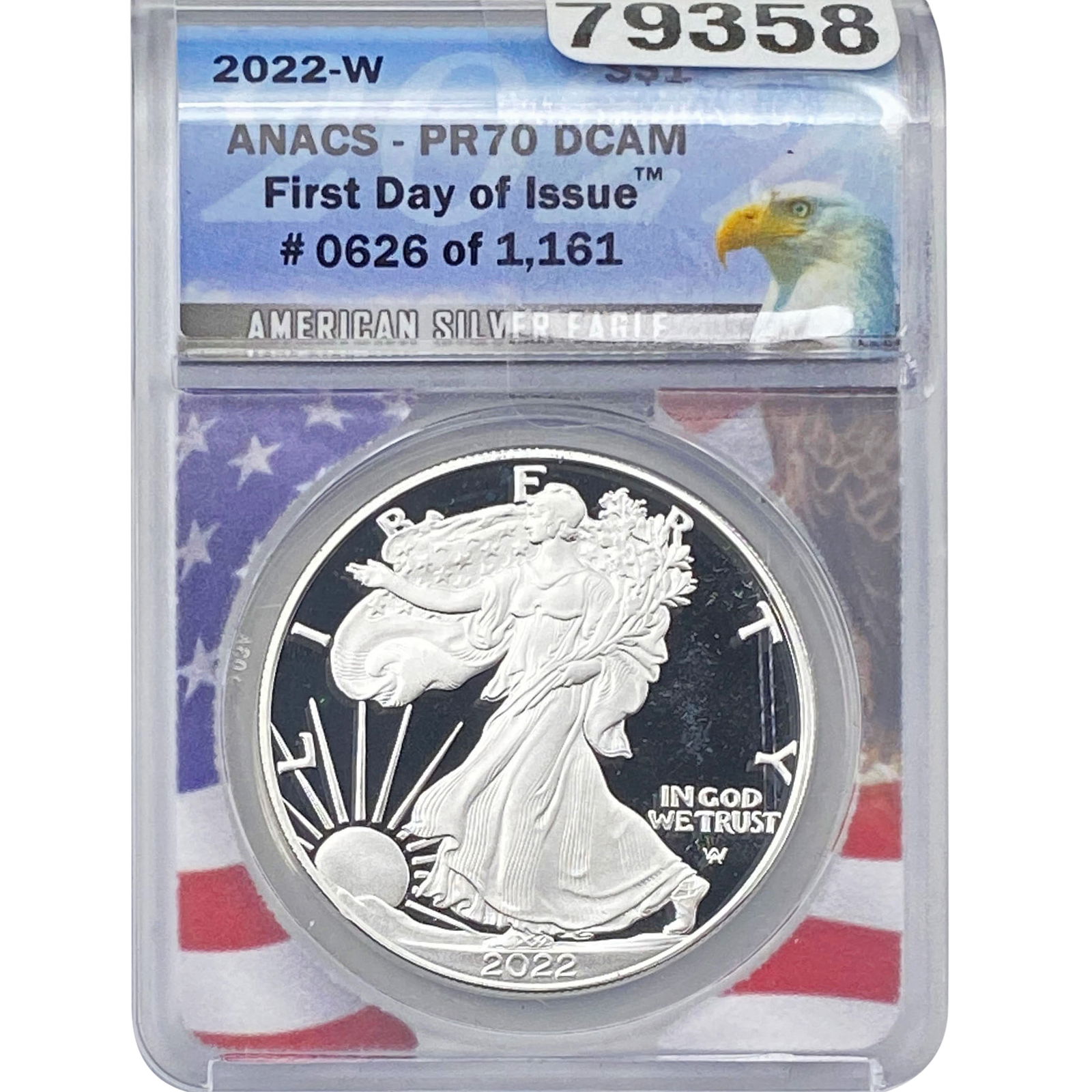 2022-W Silver Eagle ANACS PR70 DCAM (1 of 2)