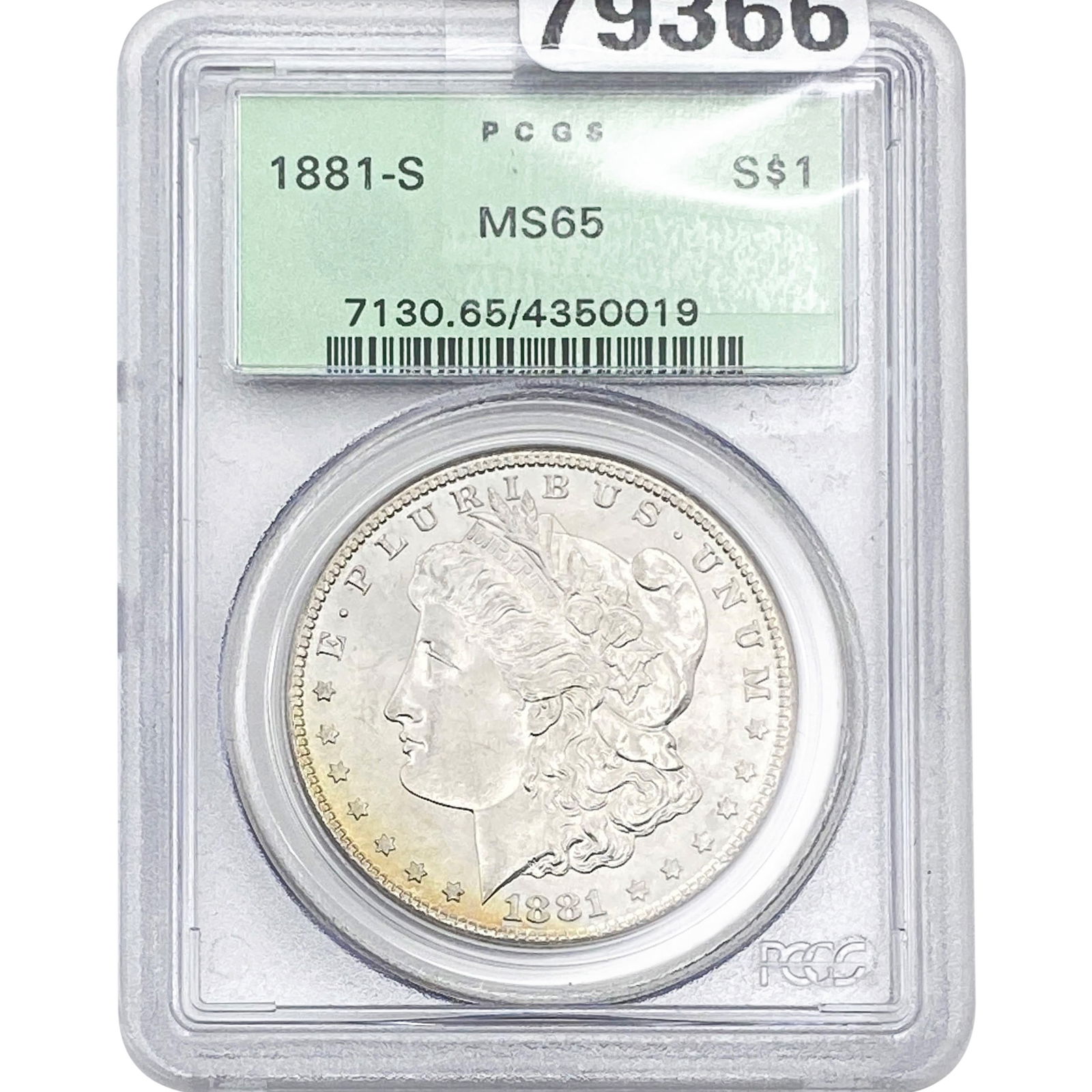 1881-S Mercury Silver Dollar PCGS MS65 (1 of 2)