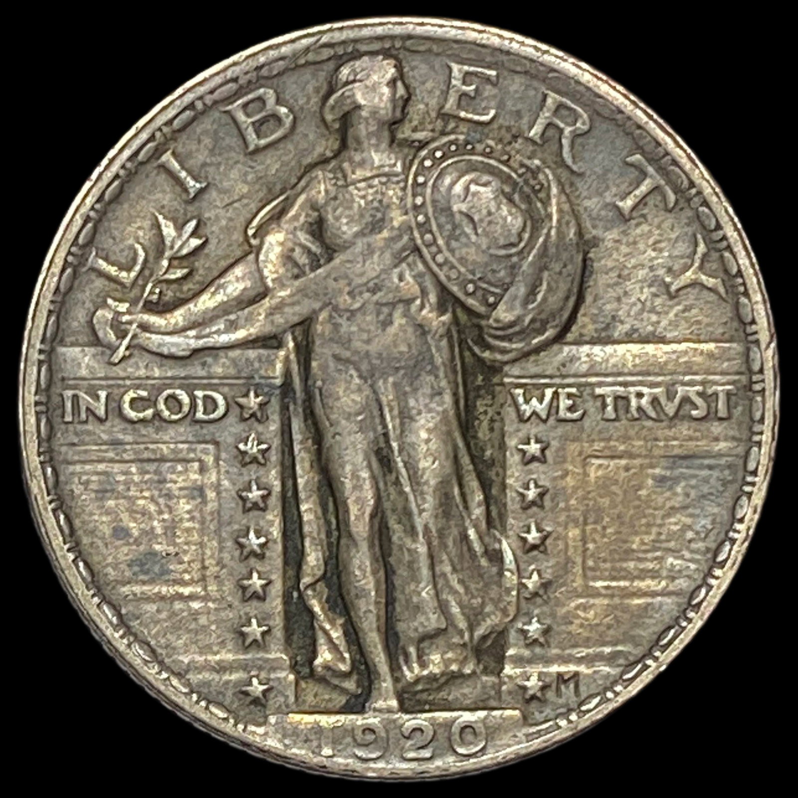 1920 Standing Liberty Quarter NEARLY UNCIRCULATED: 1920 Standing Liberty Quarter NEARLY UNCIRCULATED