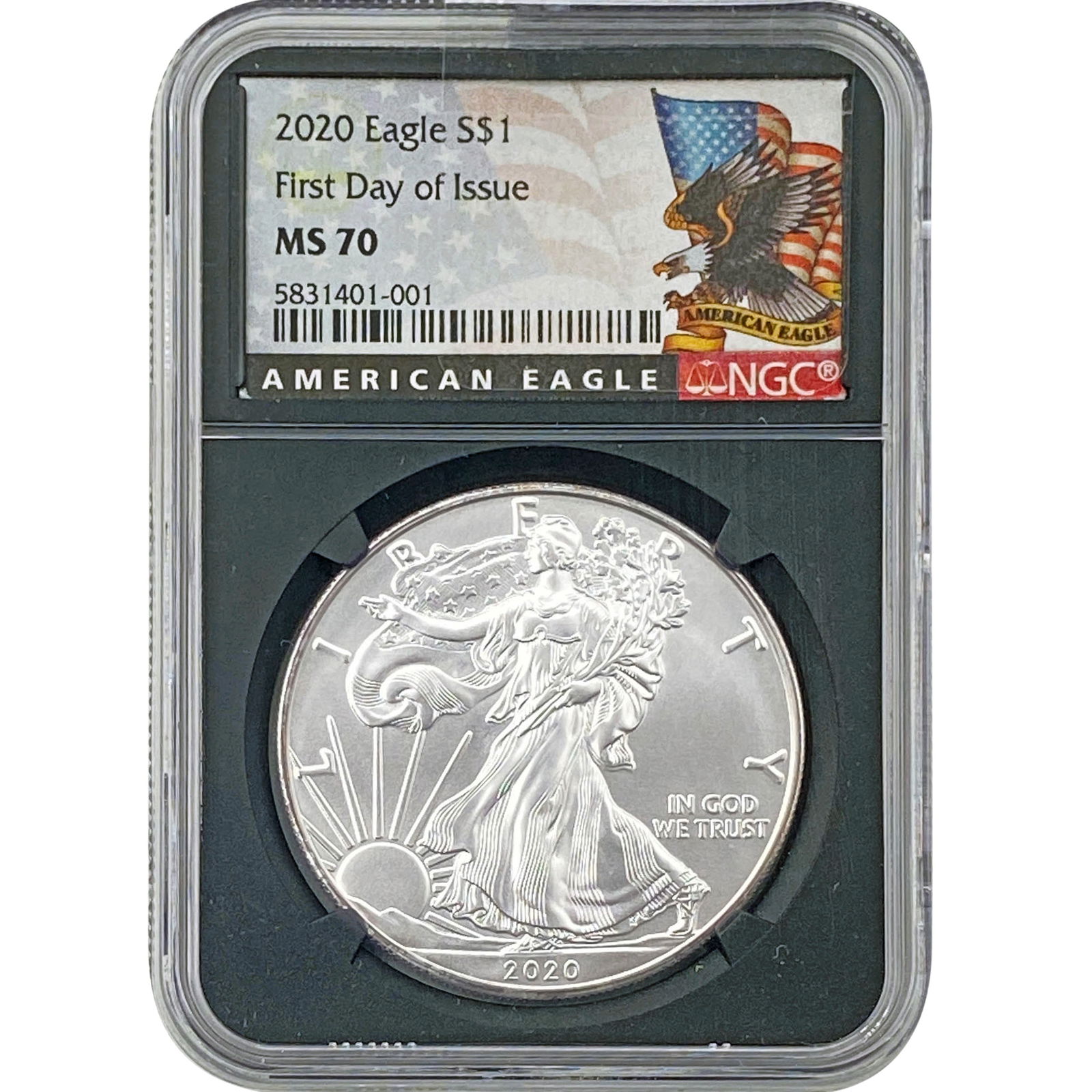 2020 Silver Eagle NGC MS70 (1 of 2)