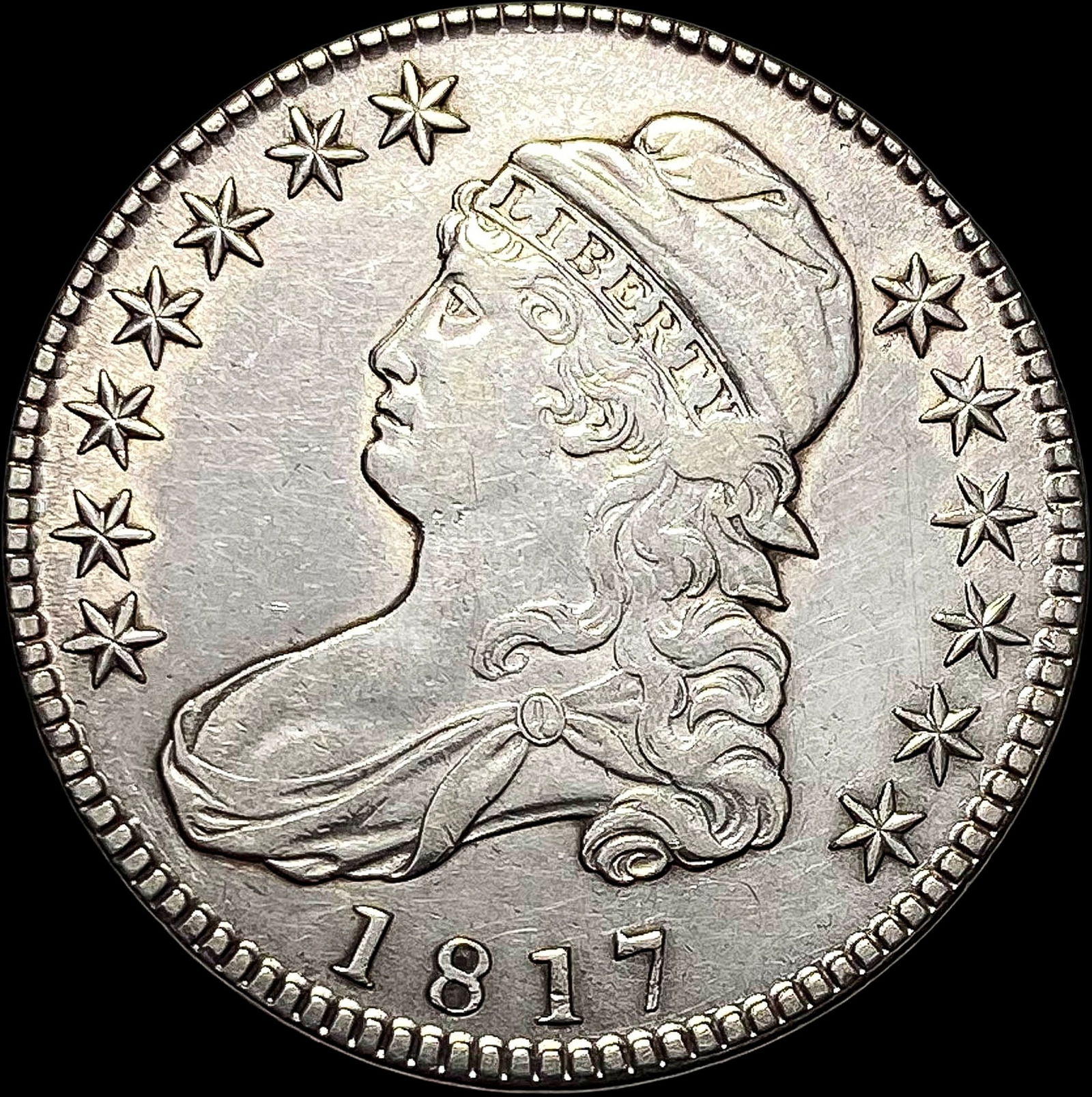 1817 Capped Bust Half Dollar CLOSELY UNCIRCULATED (1 of 2)