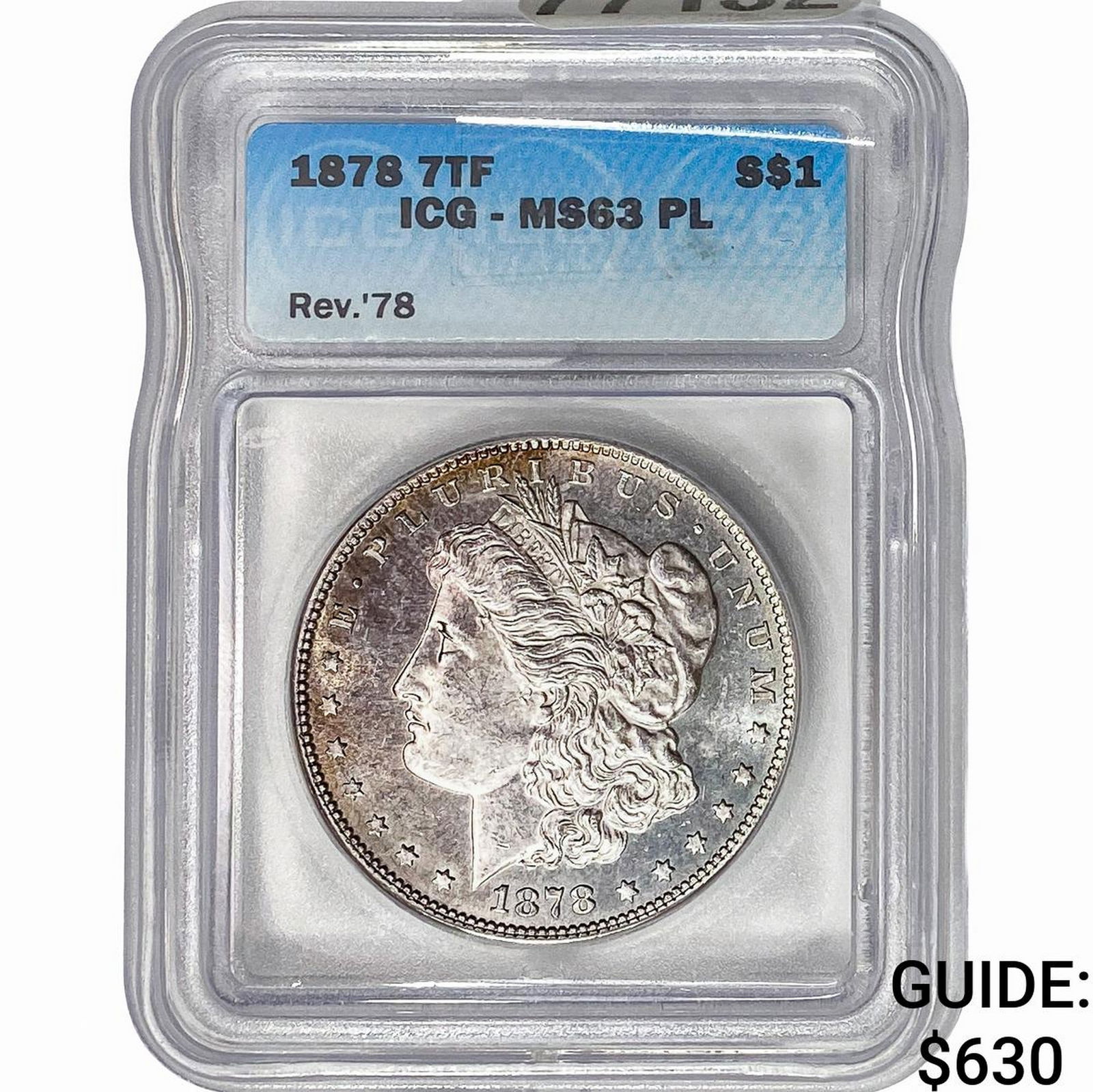 1878 7TF Rev 78 Morgan Silver Dollar ICG MS63 PL (1 of 2)