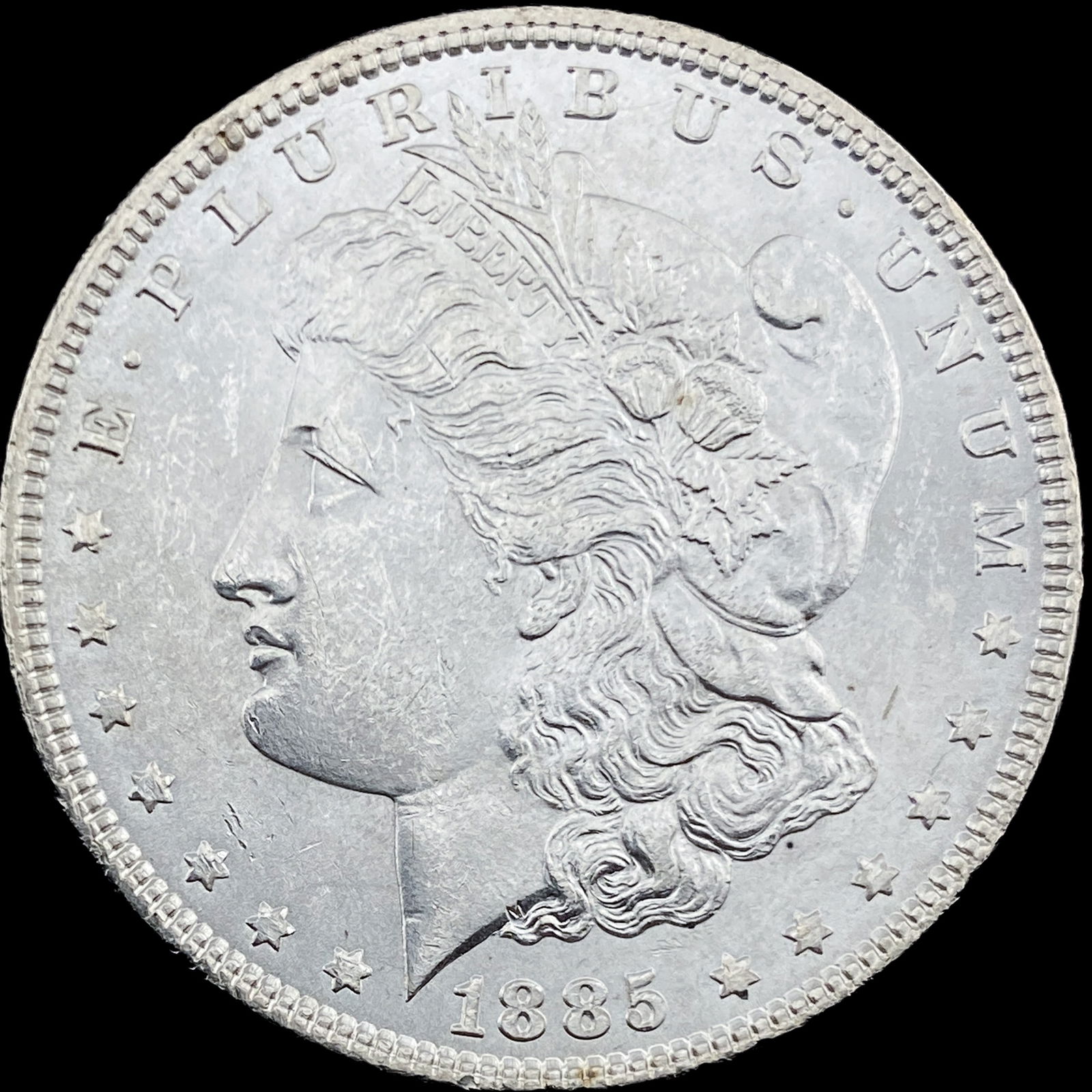 1885 Silver Morgan Dollar GEM BU (1 of 2)