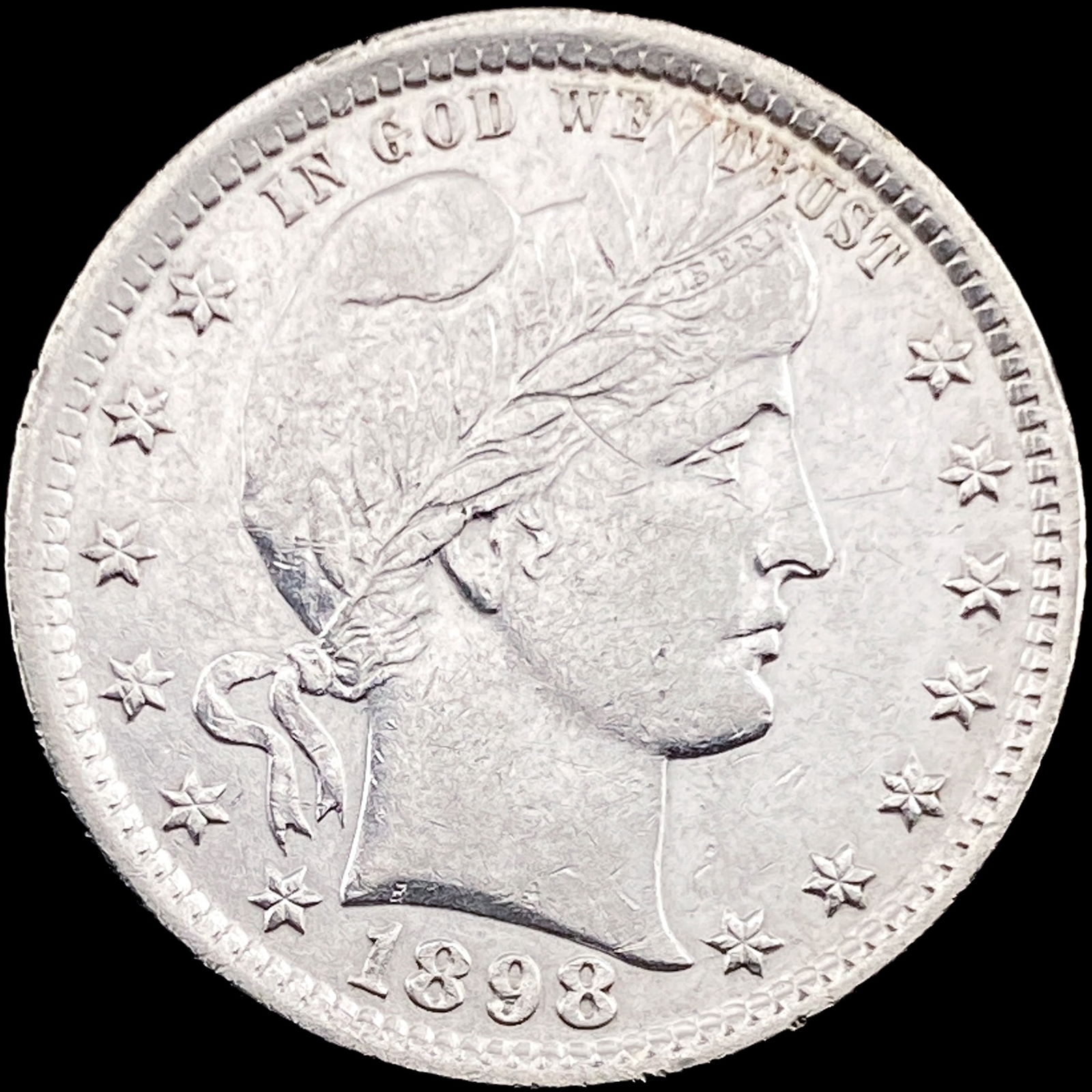 1898 Silver Barber Quarter UNCIRCULATED (1 of 2)