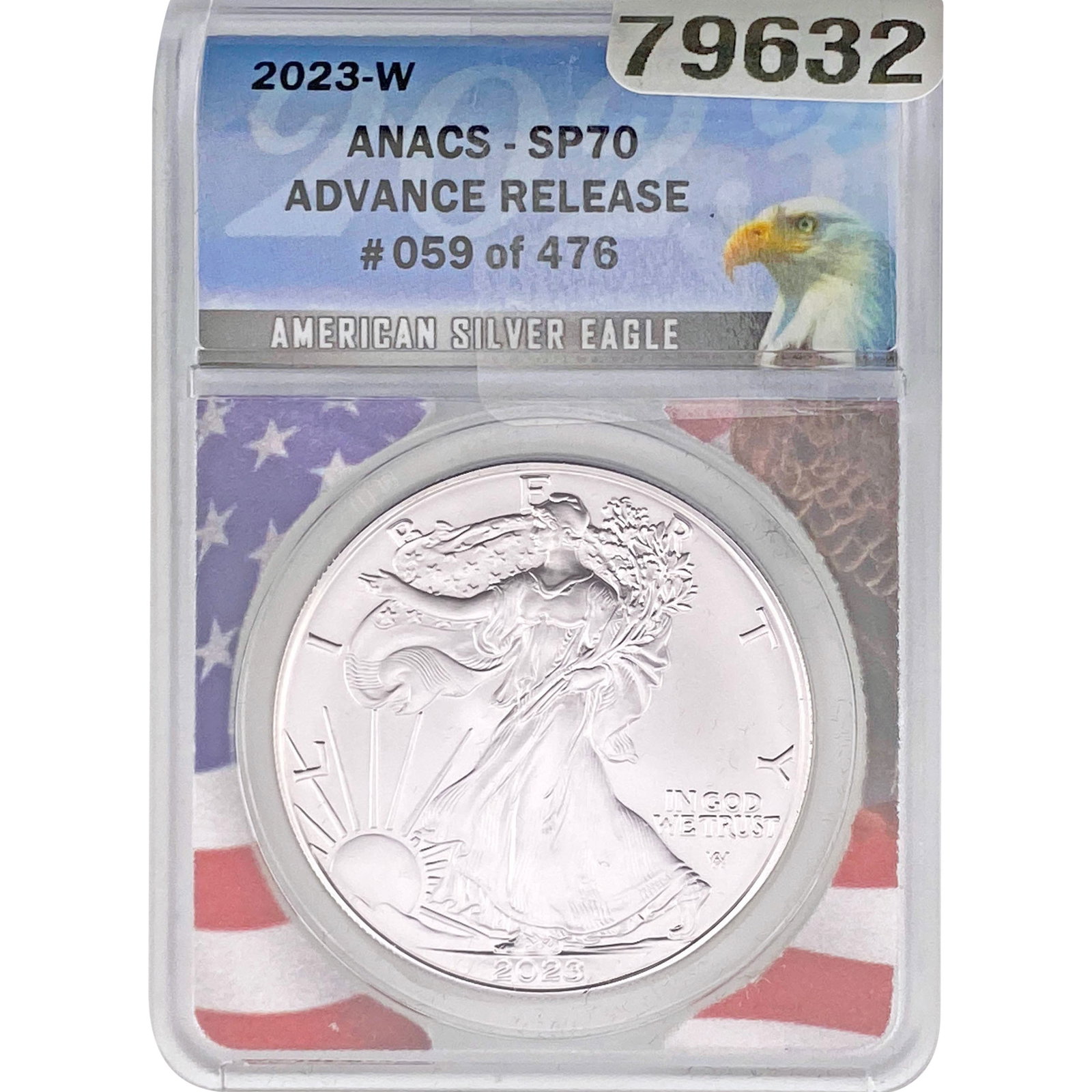 2023-W ANACS SP70 SE Adv Release 1oz Silver: 2023-W ANACS SP70 SE Adv Release 1oz Silver