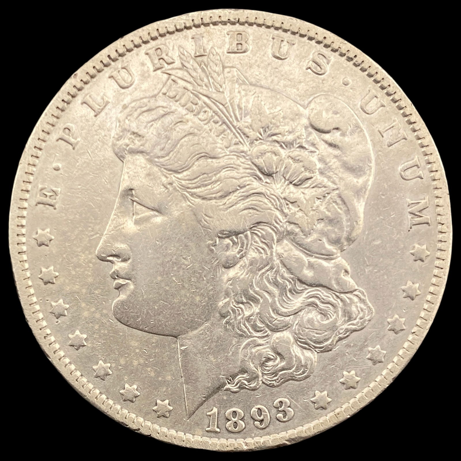 1893-O Silver Morgan Dollar NEARLY UNCIRCULATED (1 of 2)