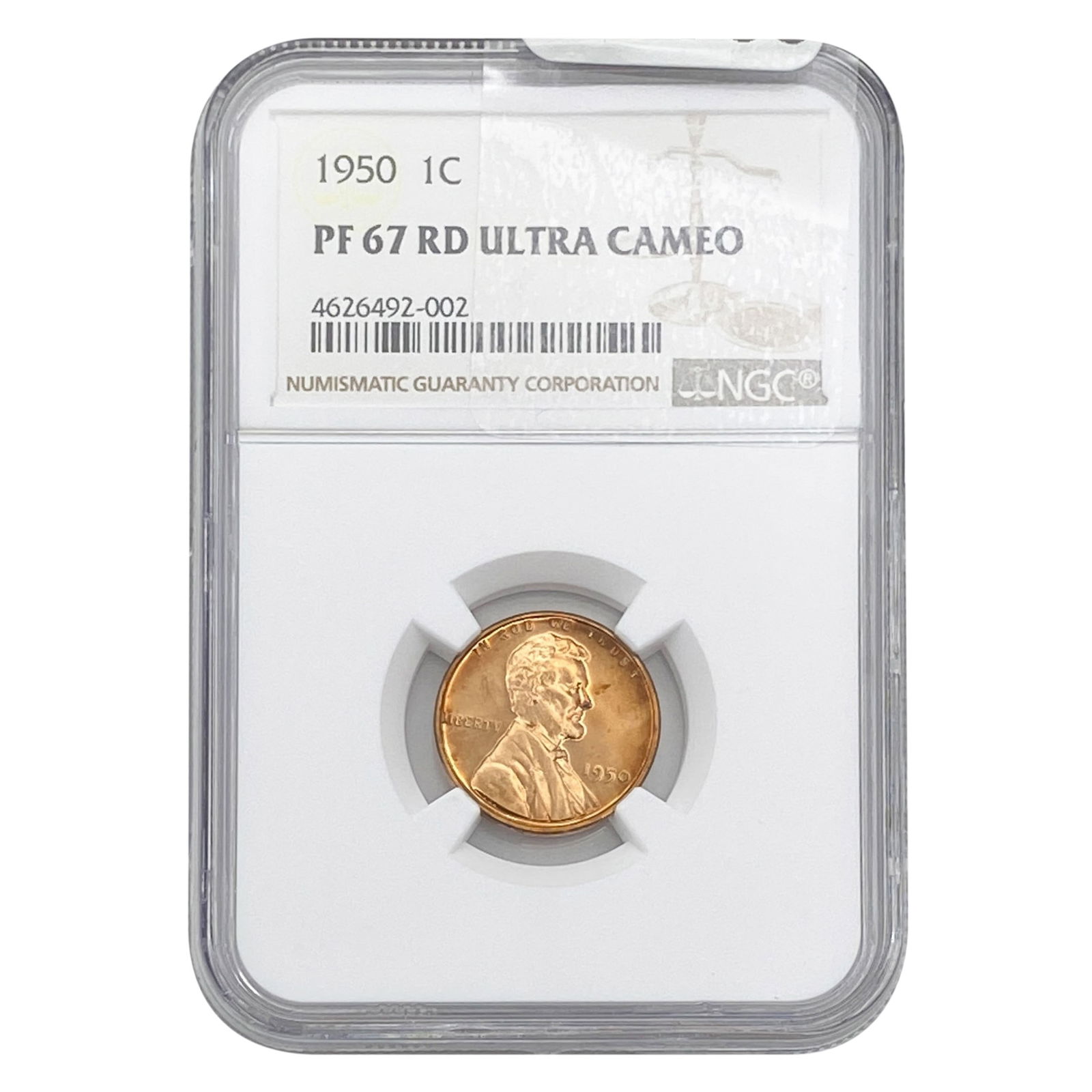 1950 Wheat Cent NGC PF67 RD Ultra Cameo (1 of 2)