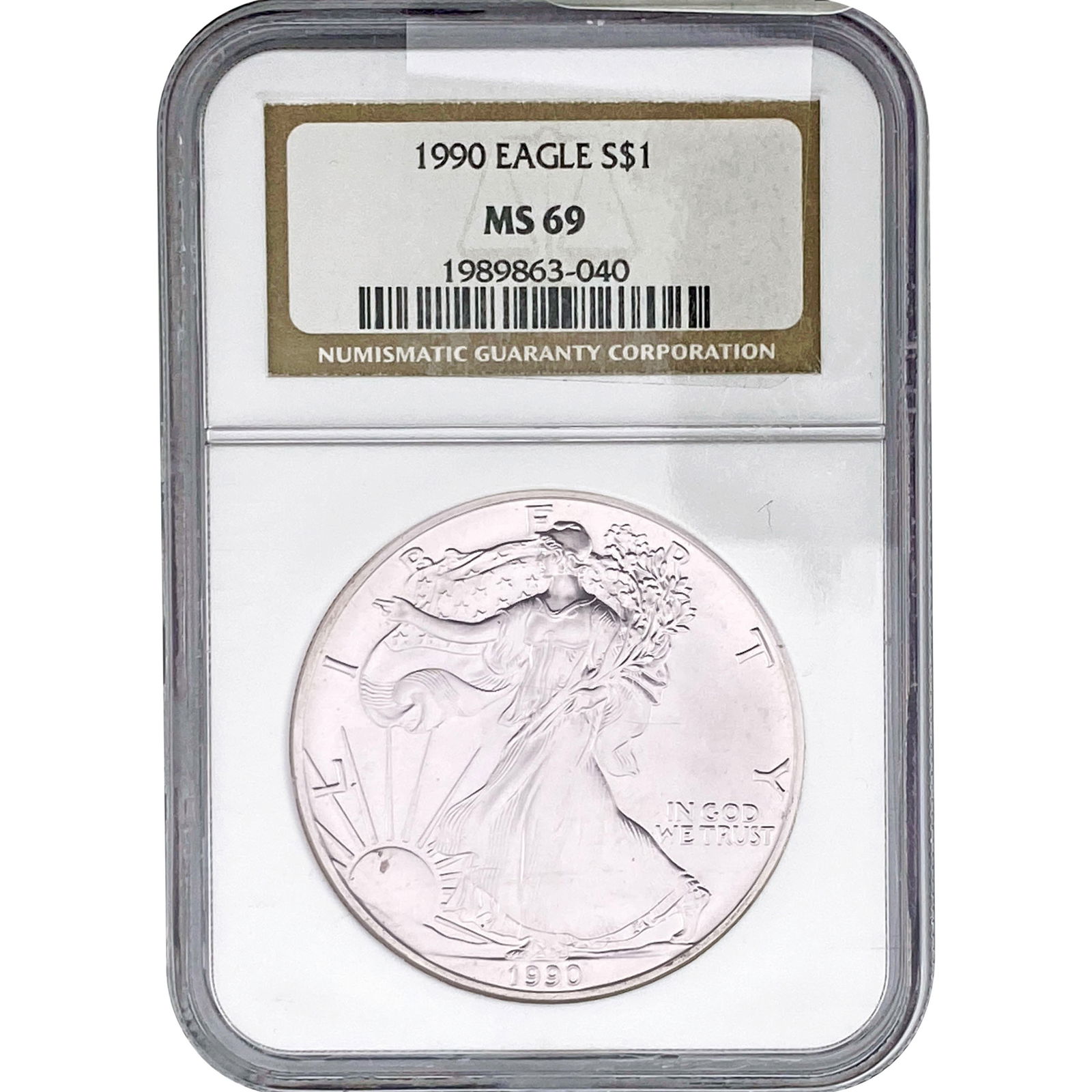 1990  NGC MS69 SE 1oz Silver (1 of 2)