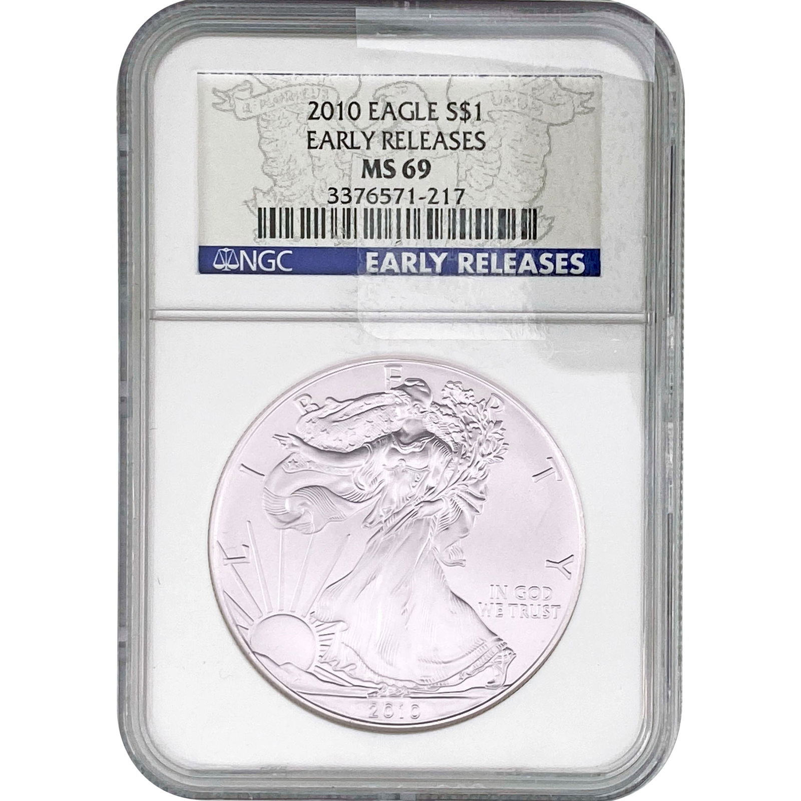 2010  NGC MS69 SE 1oz Silver (1 of 2)