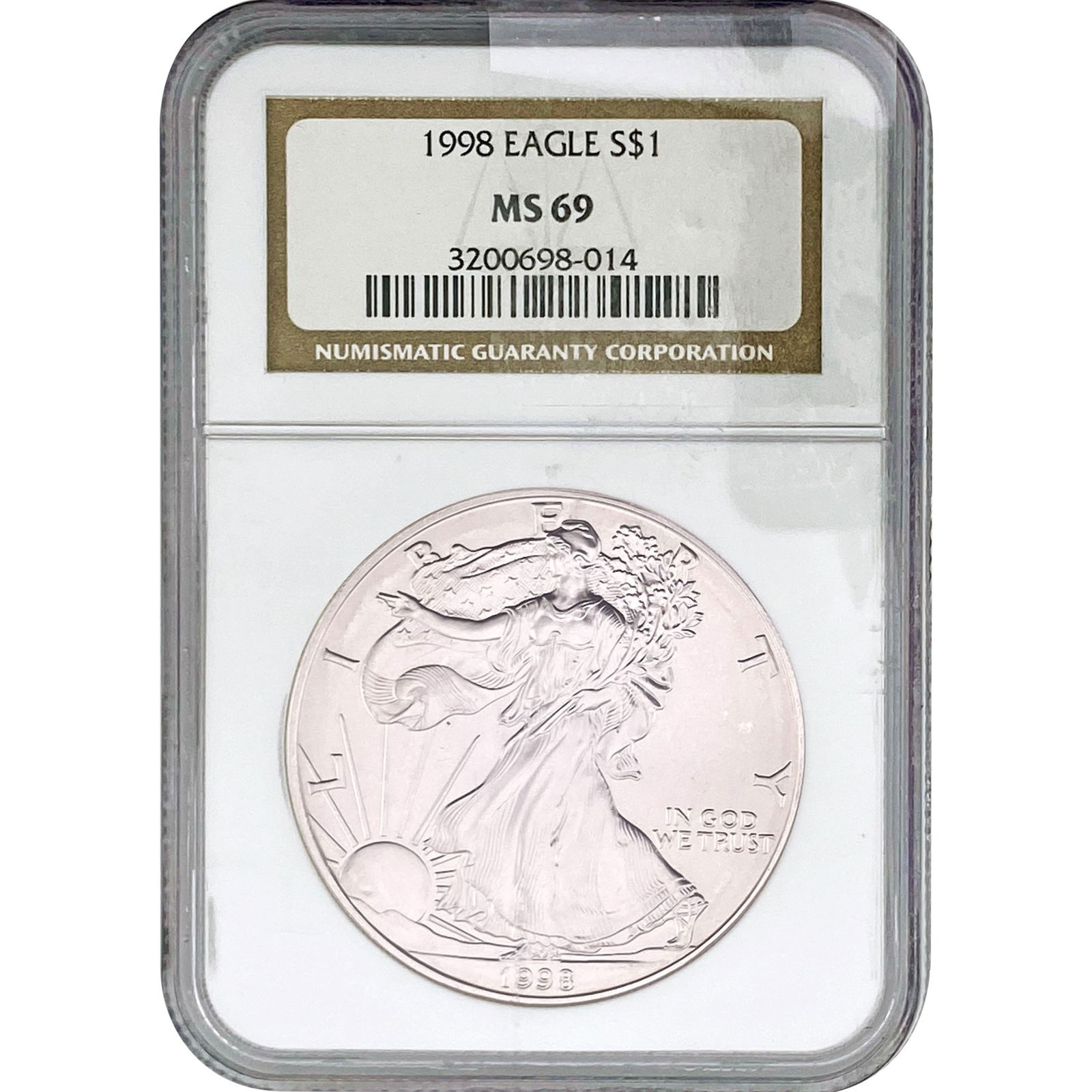 1998  NGC MS69 SE 1oz Silver (1 of 2)
