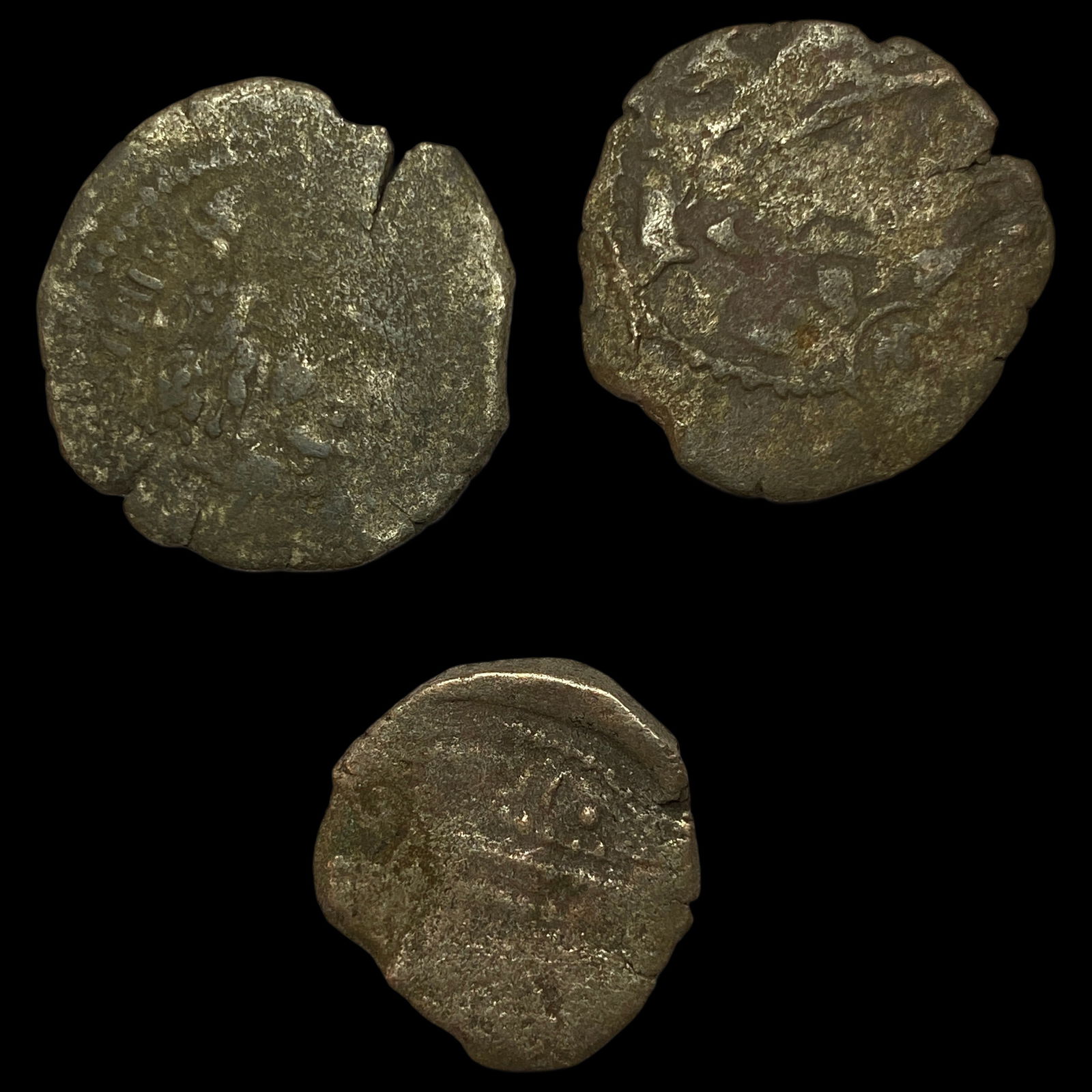 [3 Coins] Pratihara 780-980 AD Silver Drachm NEARLY UNCIRCULATED (1 of 2)