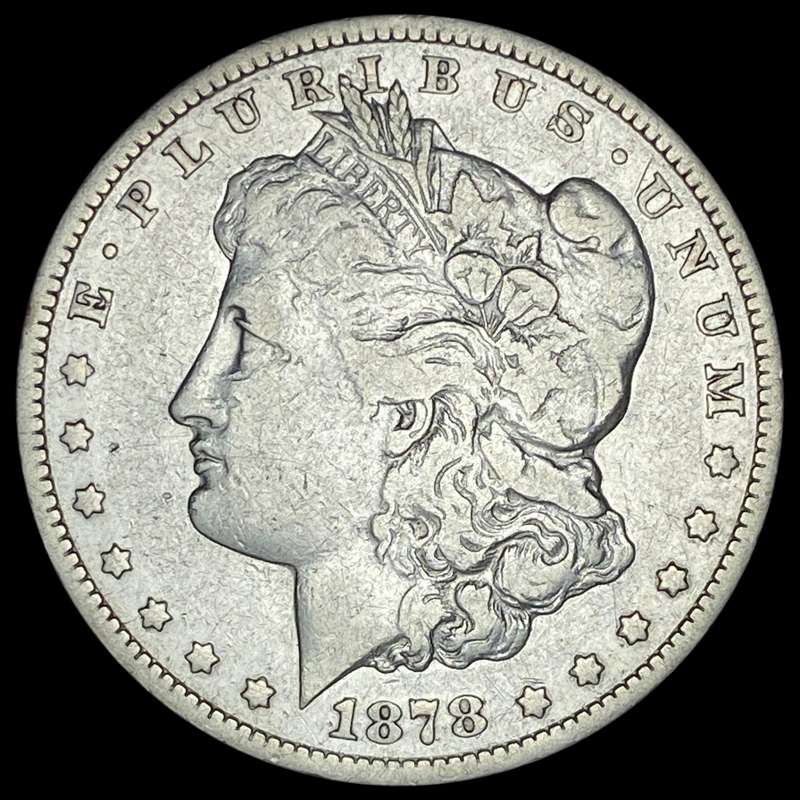 1878-CC Silver Morgan Dollar LIGHTLY CIRCULATED: 1878-CC Silver Morgan Dollar LIGHTLY CIRCULATED